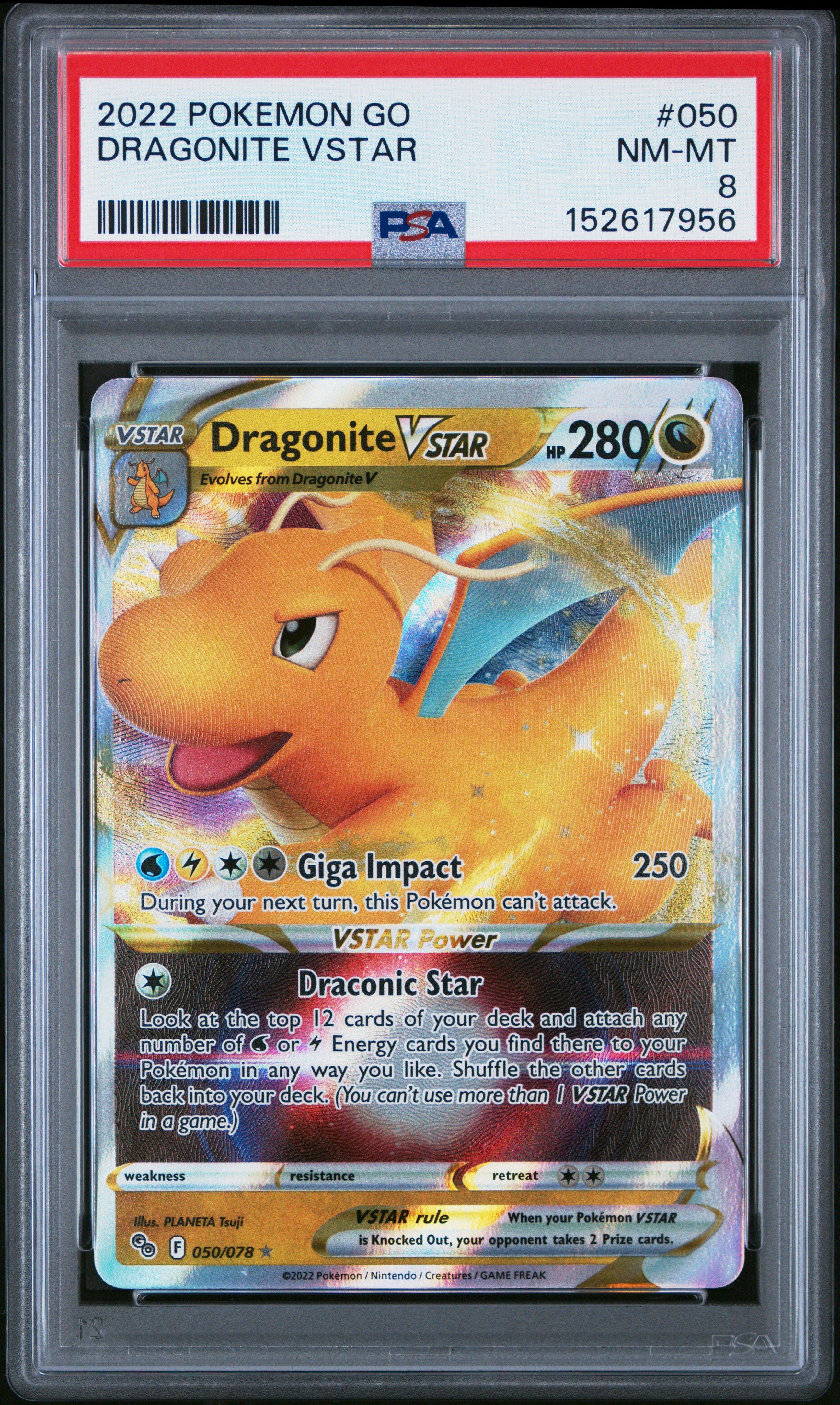 pokemon go dragonite card Pokemon Pokemon GO Dragonite VSTAR (Secret) Holofoil / Lightly Played