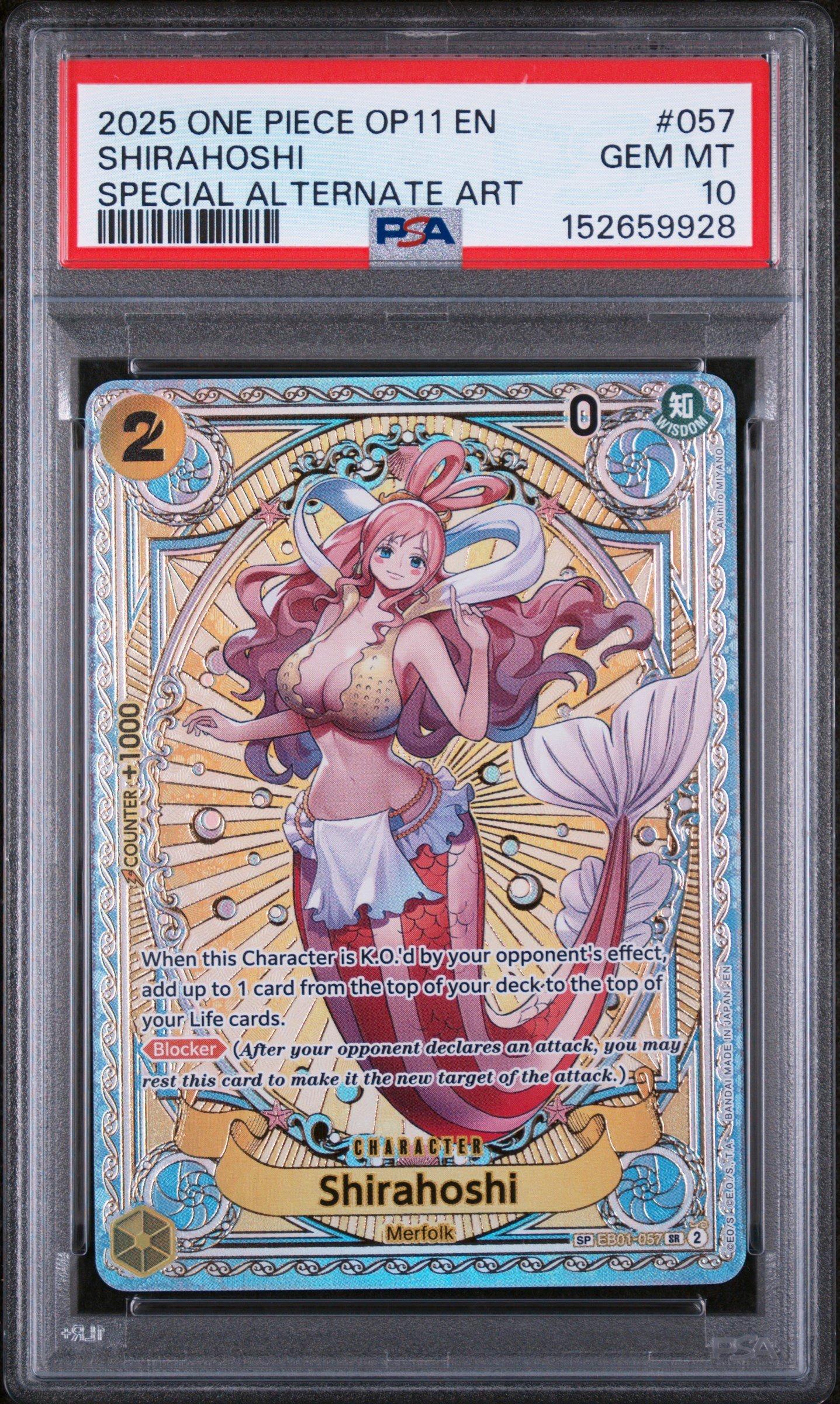 2025 One Piece Op11-a Fist Of Divine Speed 057 Shirahoshi Special