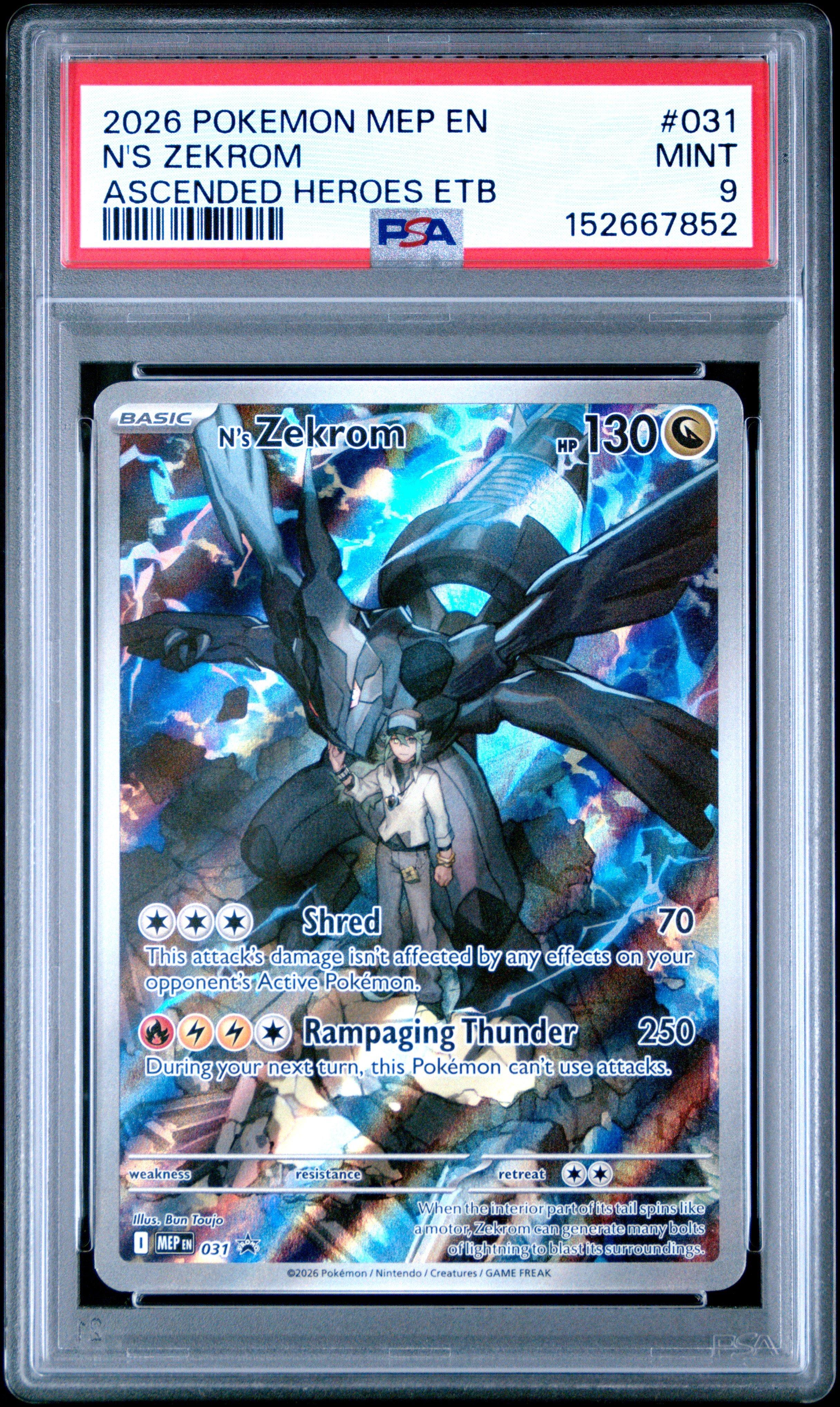 basic zekrom pokemon card Pokemon Graded: JP Zekrom 169/86 Black Bolt (2025) SAR Beckett 9.5 – Double  Infinity Gaming