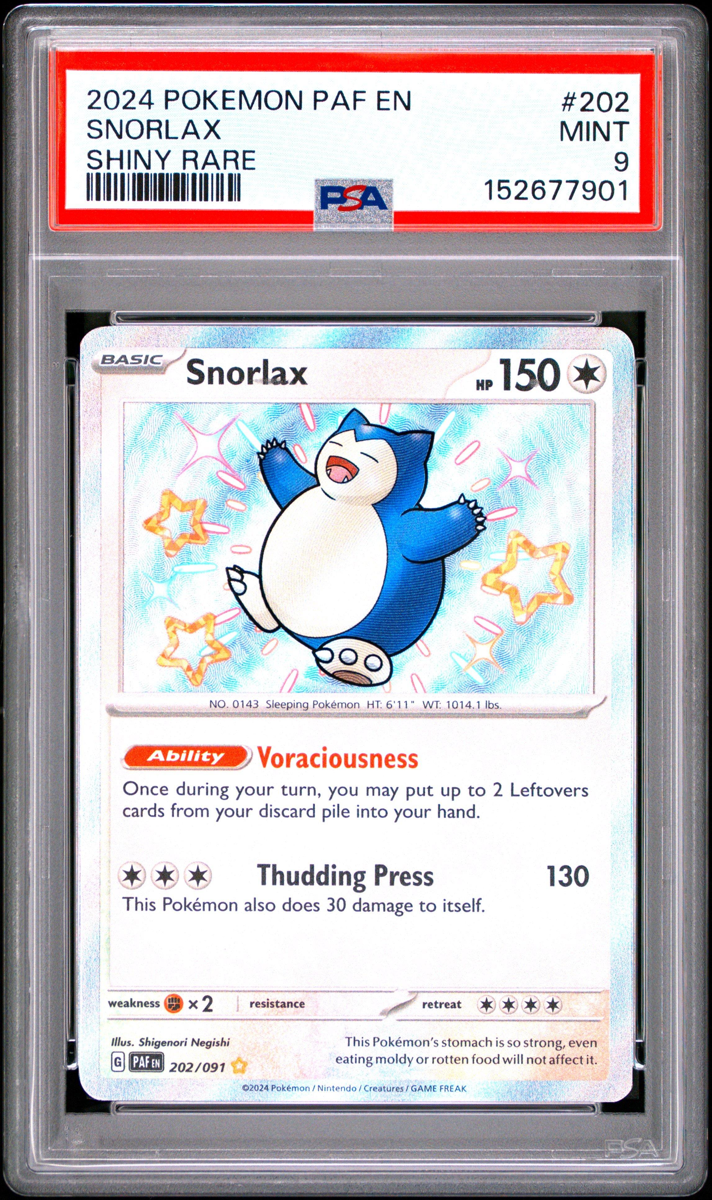 snorlax pokemon card shiny (051) [Scarlet & Violet: Black Star Promos] – Danireon Cards & Games this piece serves as a premier focal point for any high 2024 Pokemon Paf En-paldean Fates