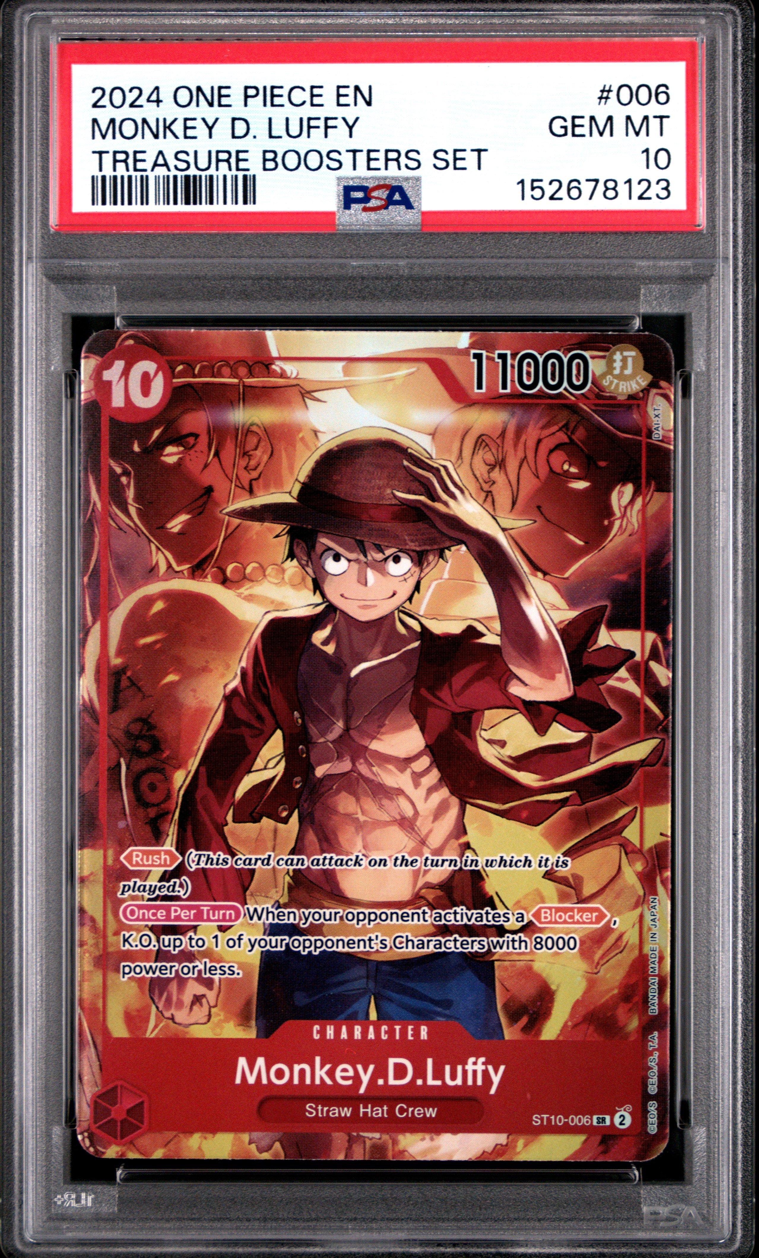 2024 One Piece Promos 006 Monkey D. Luffy Treasure Boosters Set
