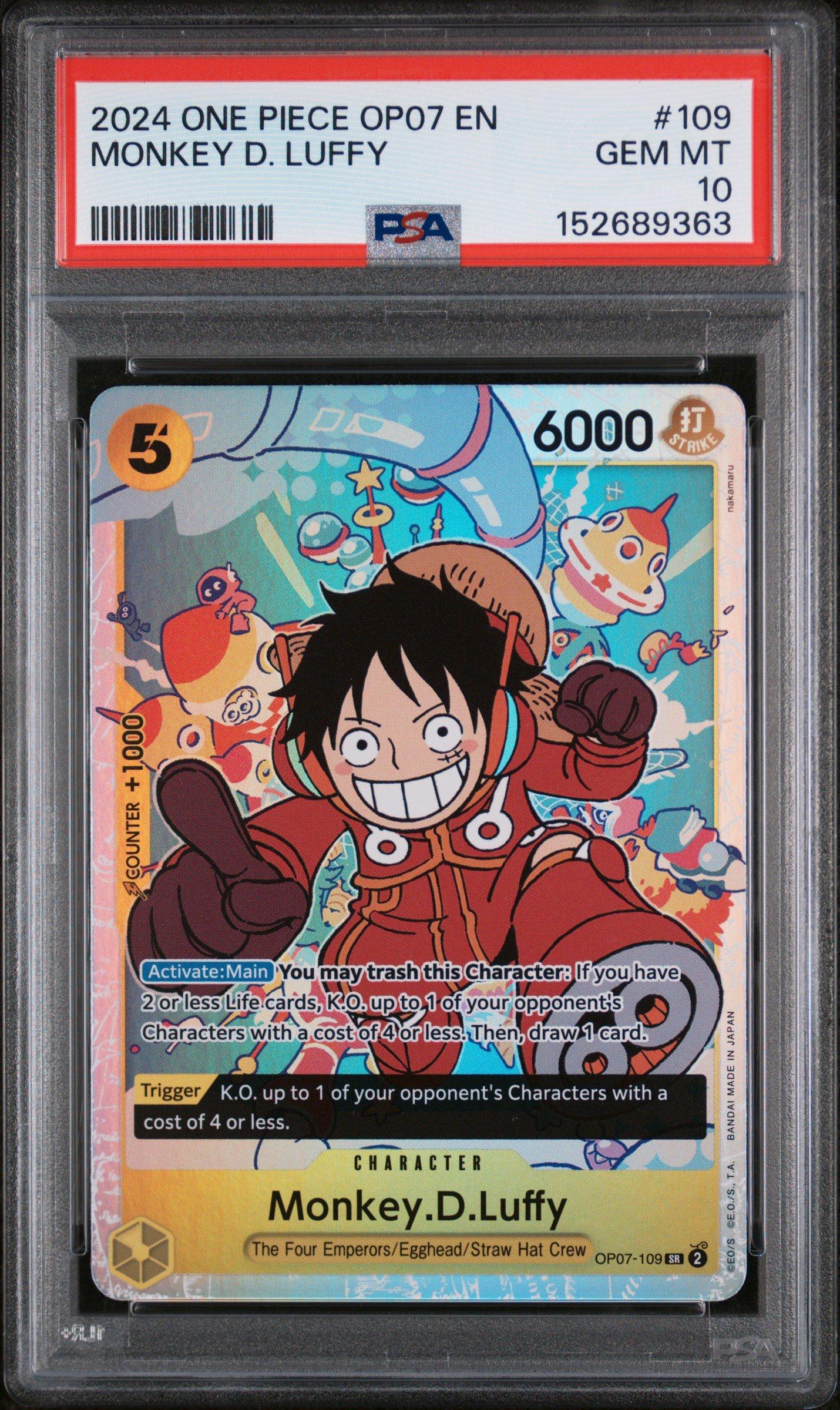 2024 One Piece Op07-500 Years In The Future 109 Monkey D. Luffy