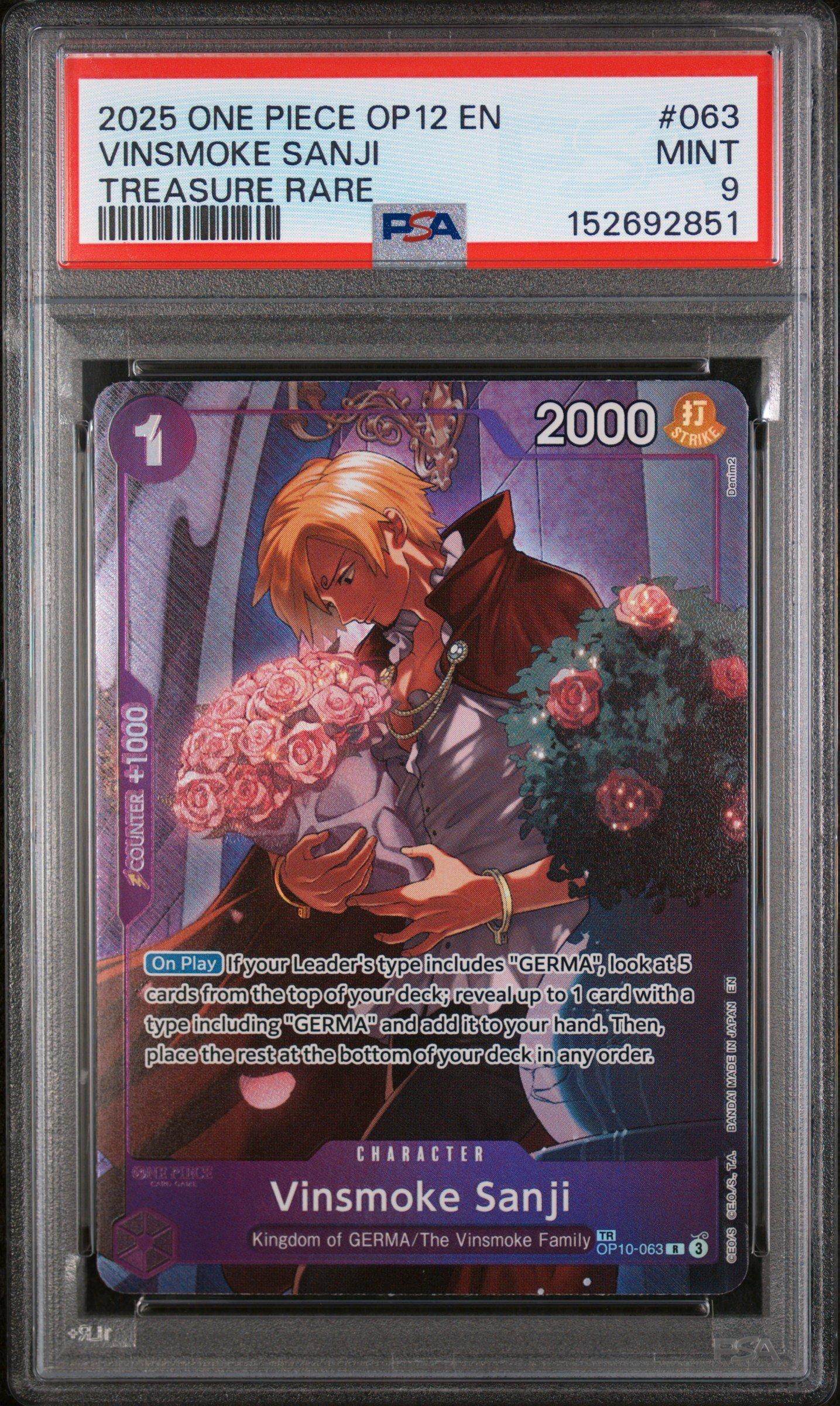 2025 One Piece Op12-legacy Of The Master 063 Vinsmoke Sanji