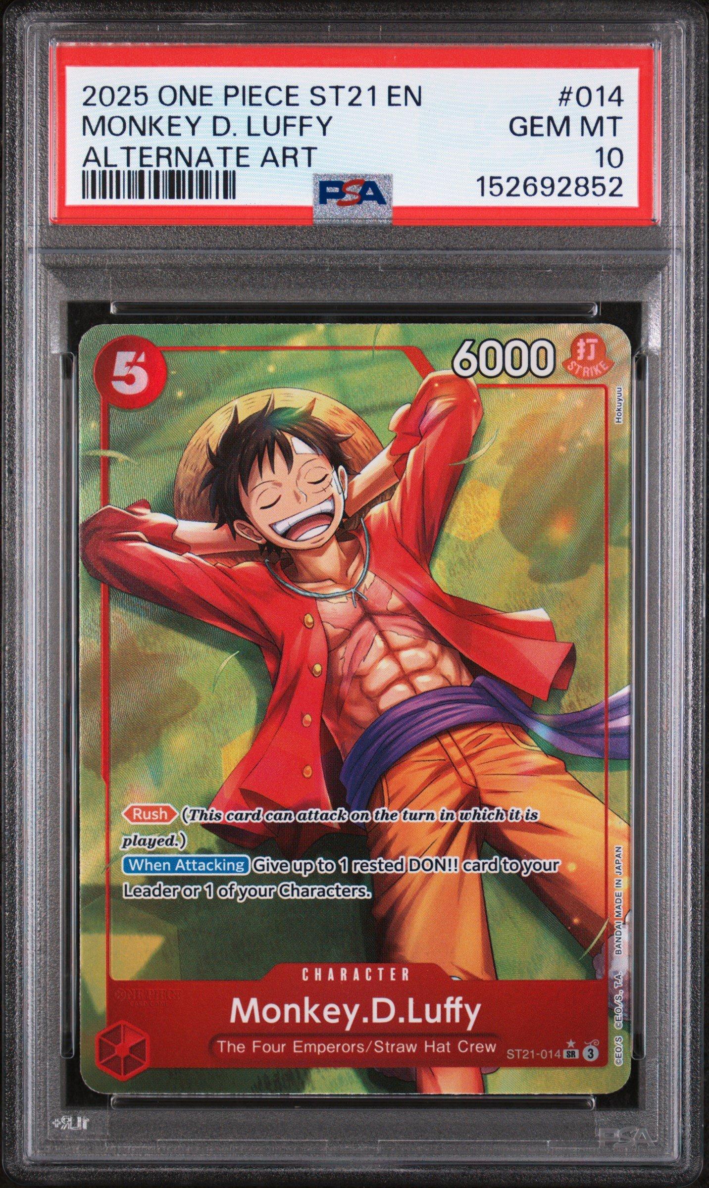 2025 One Piece Starter Deck St21-ex Gear 5 014 Monkey D. Luffy