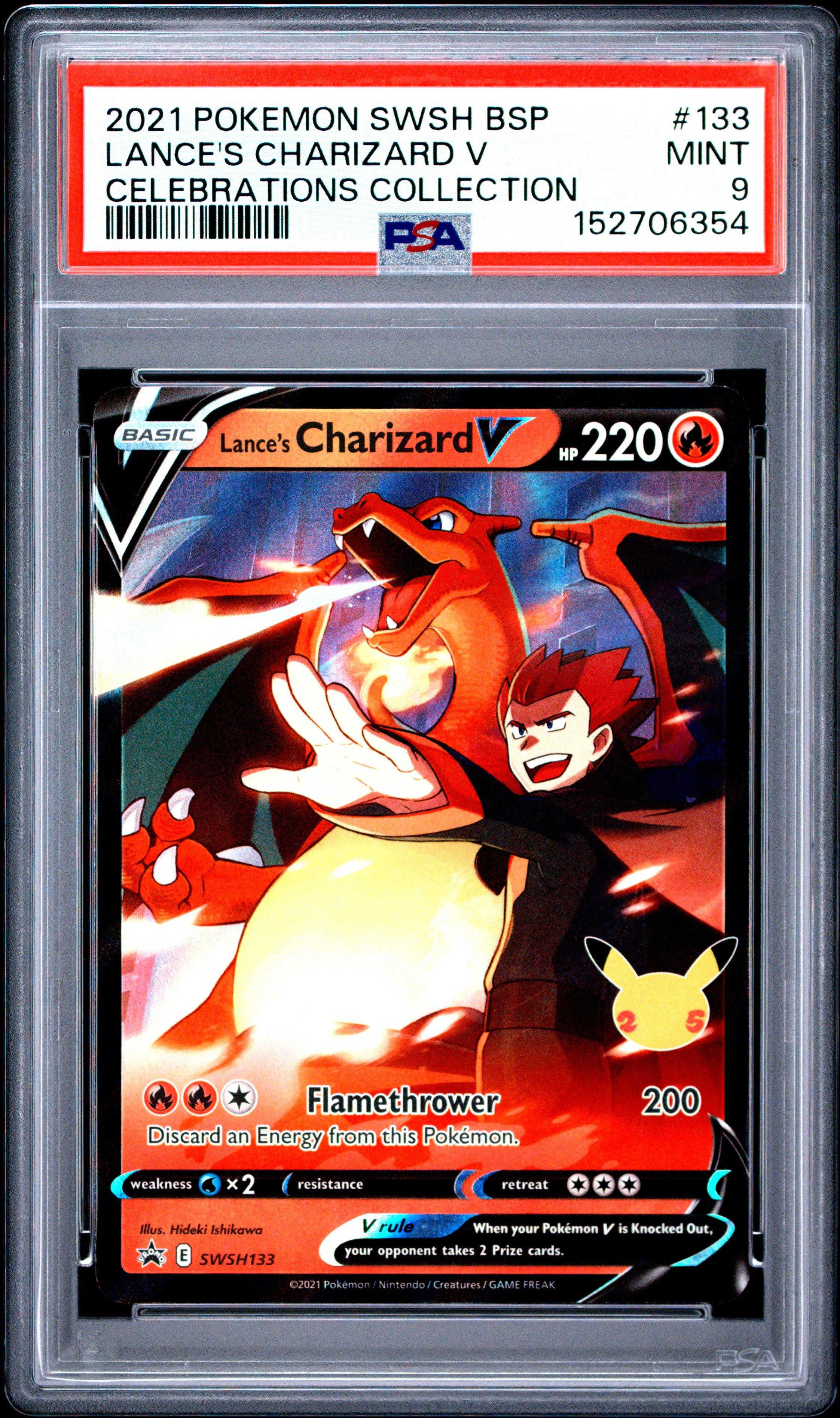 charizard pokemon card v 017/172 Brilliant Stars - Ultra Rare When your Pokmon V is Knocked Out 2021 Pokemon Swsh Black Star