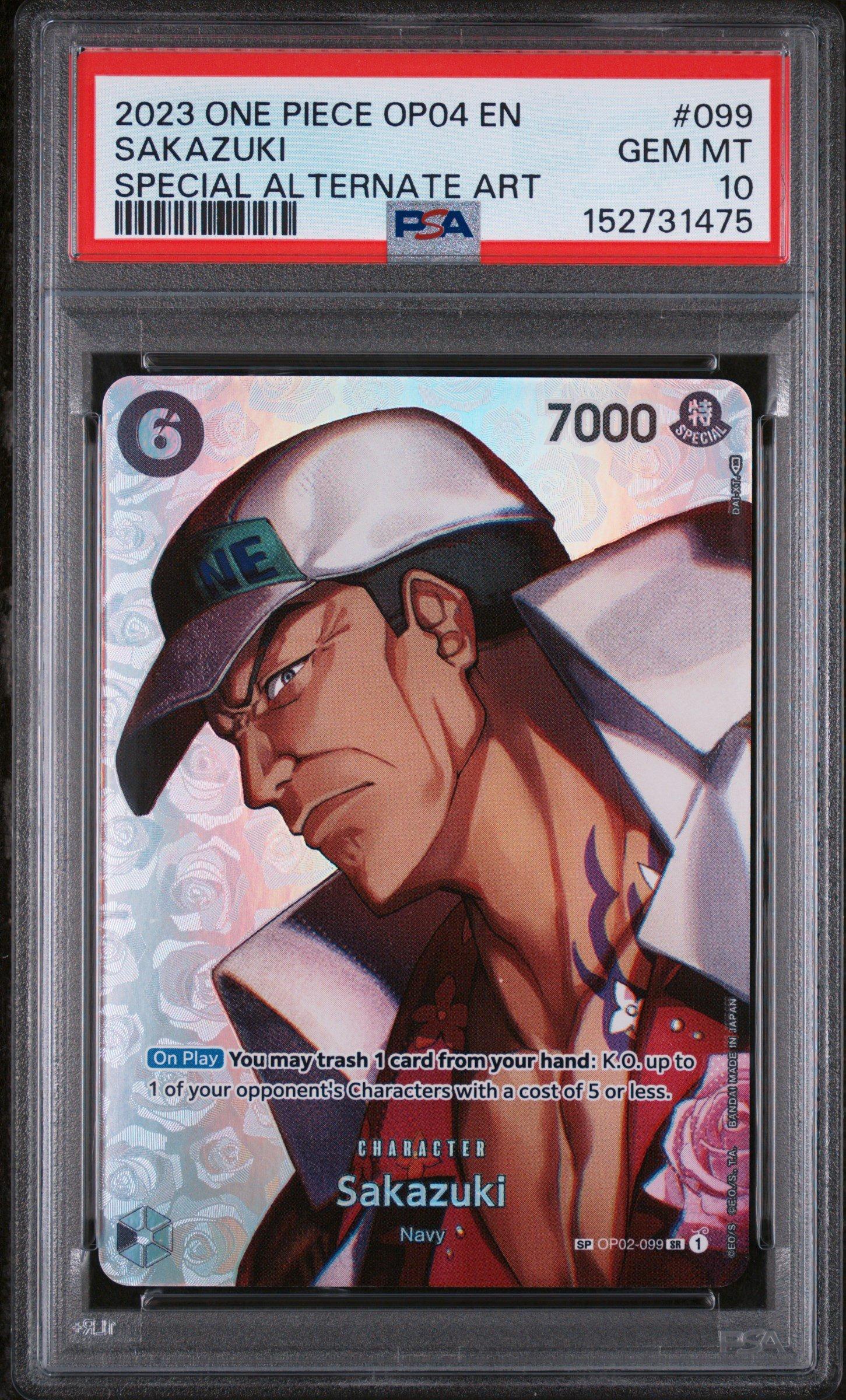 ワンピース カードゲーム 2023 ONE PIECE SAKAZUKI SPECIAL ALT ART 2023 One Piece Op04-kingdoms Of Intrigue 099 Sakazuki Special