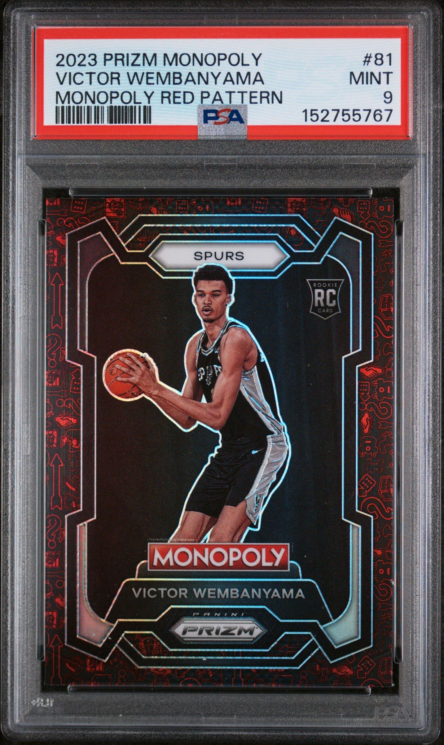 2023 Panini Prizm Monopoly 81 Victor Wembanyama Monopoly Red