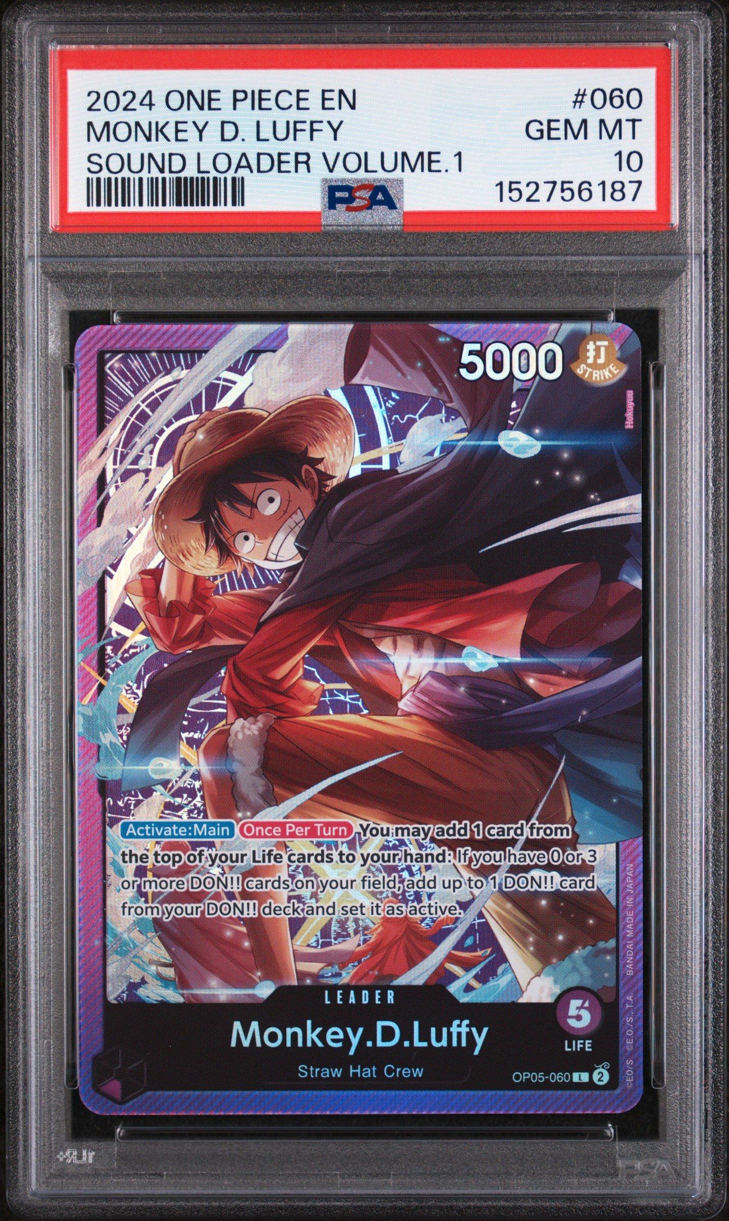 2024 One Piece Promos 060 Monkey D. Luffy Sound Loader Volume.1