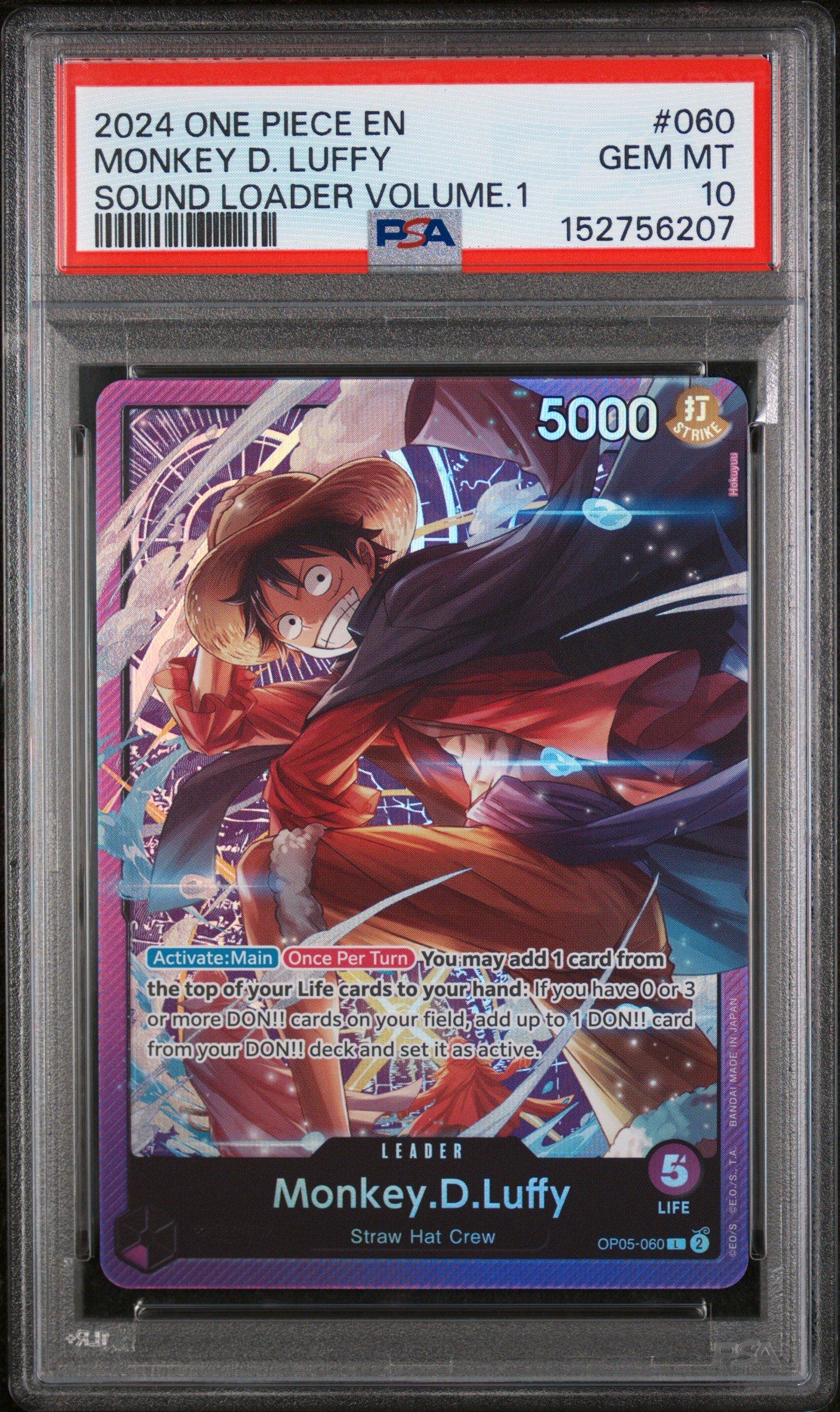 2024 One Piece Promos 060 Monkey D. Luffy Sound Loader Volume.1
