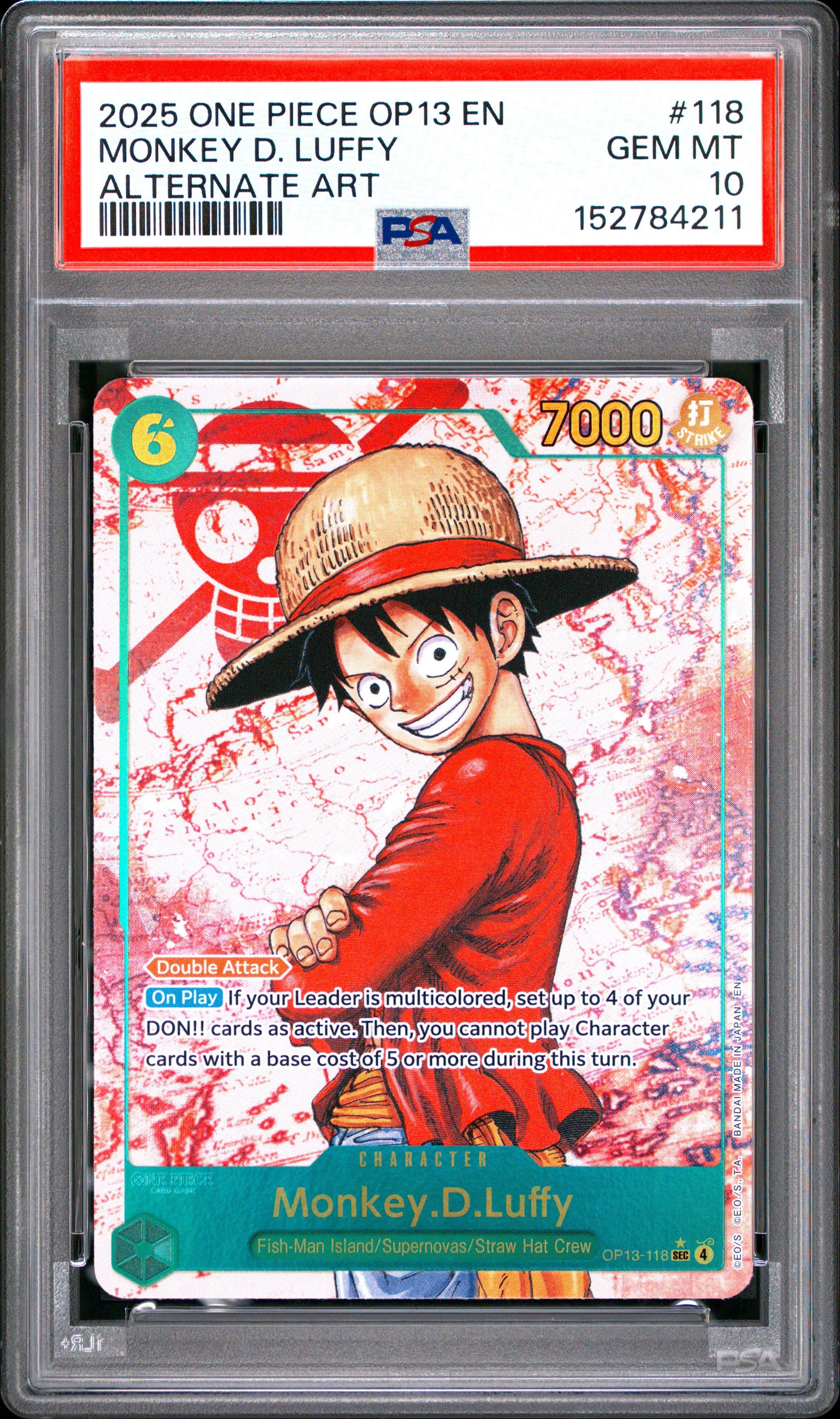 2025 One Piece Op13-carrying On His Will 118 Monkey D. Luffy