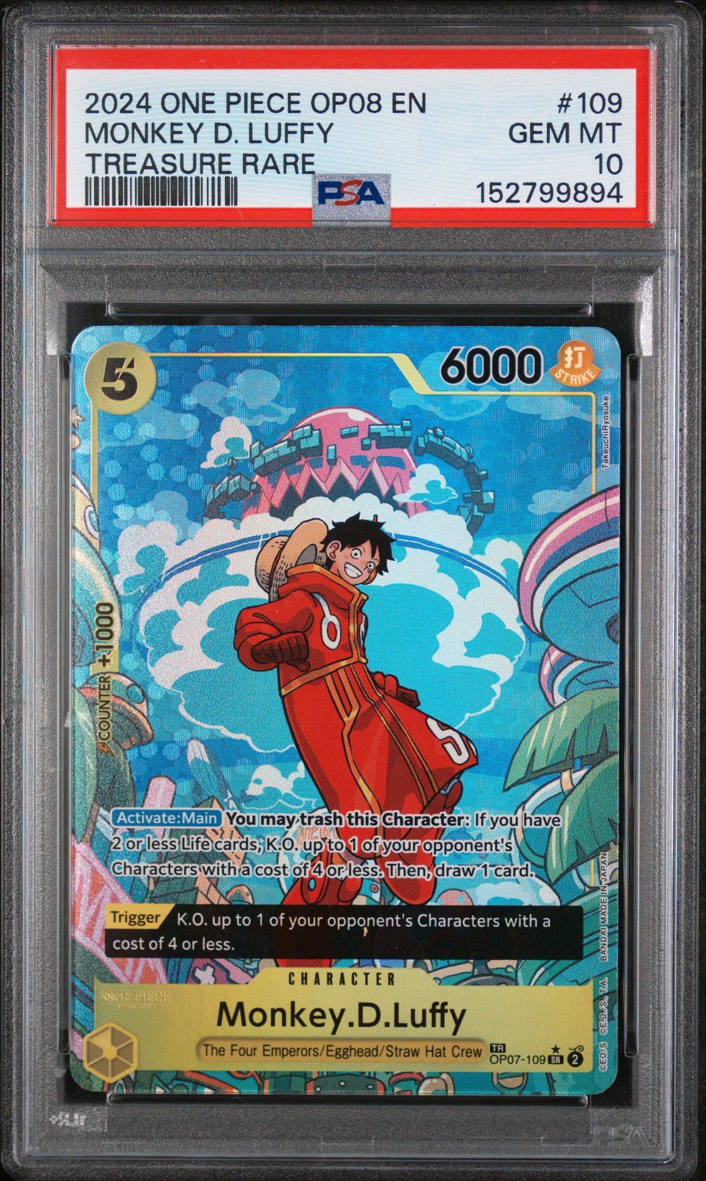 2024 One Piece Op08-two Legends 109 Monkey D. Luffy Treasure Rare