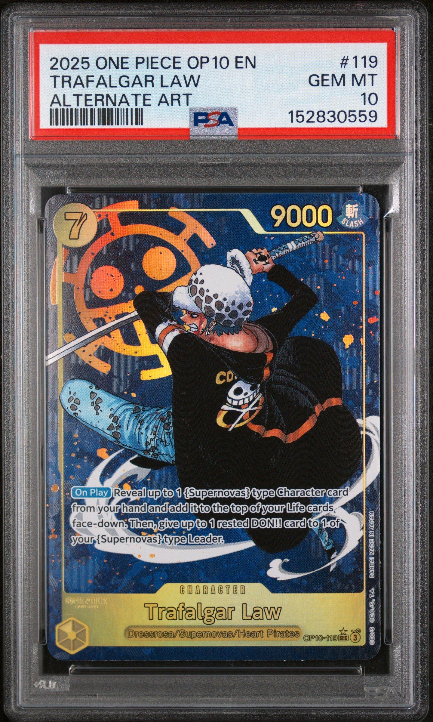 2025 One Piece Op10-royal Blood 119 Trafalgar Law Alternate Art