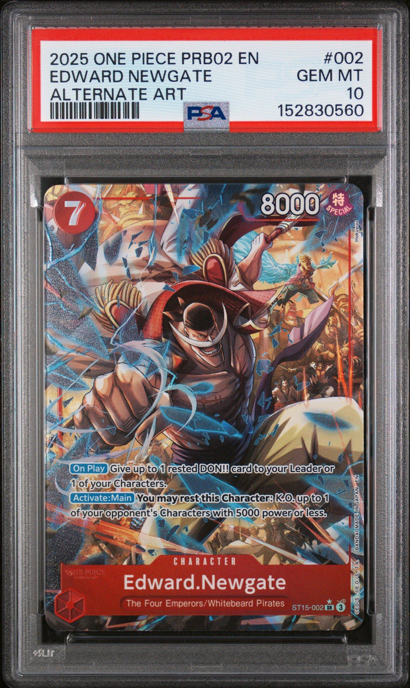 2025 One Piece Prb02-premium Booster -one Piece Card The Best- Vol