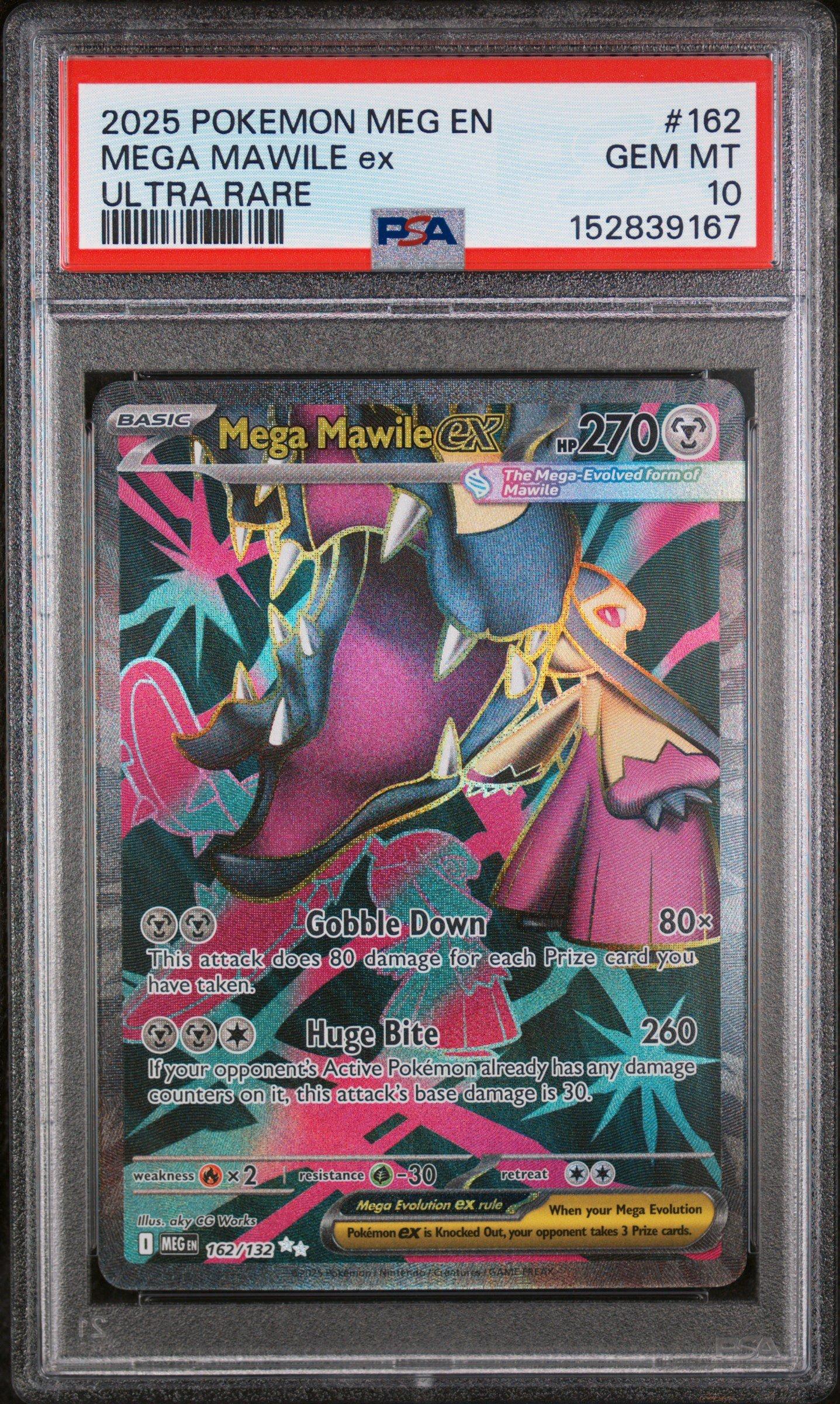 2025 Pokemon Meg En-mega Evolution 162 Mega Mawile Ex Ultra Rare