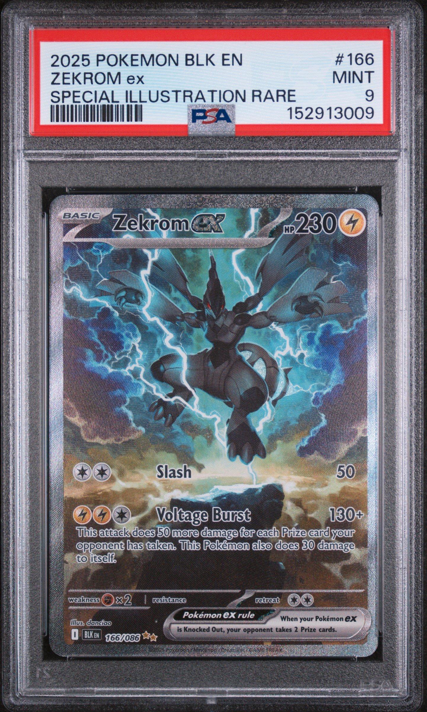 ゼクロムex #169 SPECIAL ART RARE 2025 Pokemon Blk En-black Bolt 166 Zekrom Ex Special Illustration
