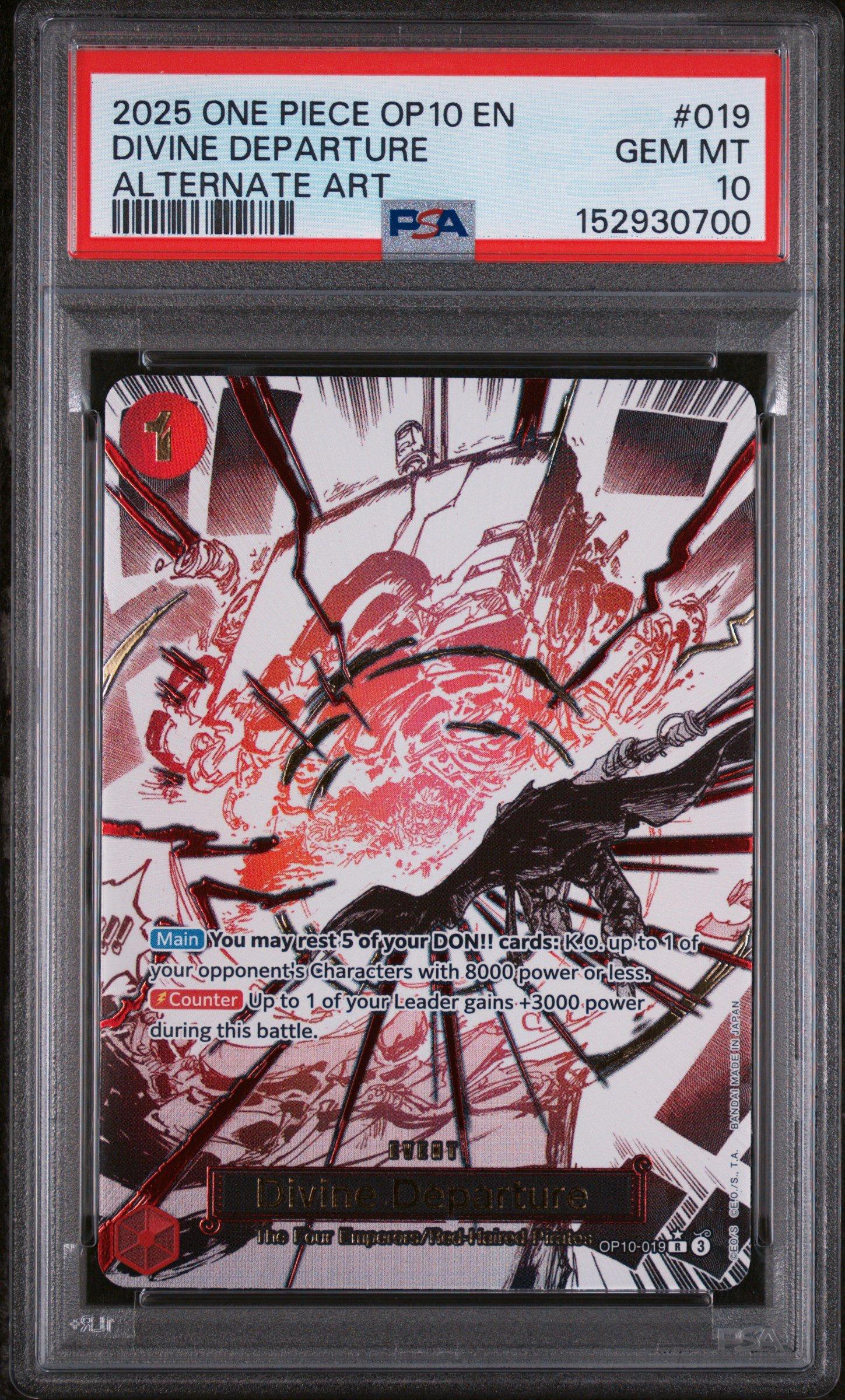 2025 One Piece Op10-royal Blood 019 Divine Departure Alternate Art