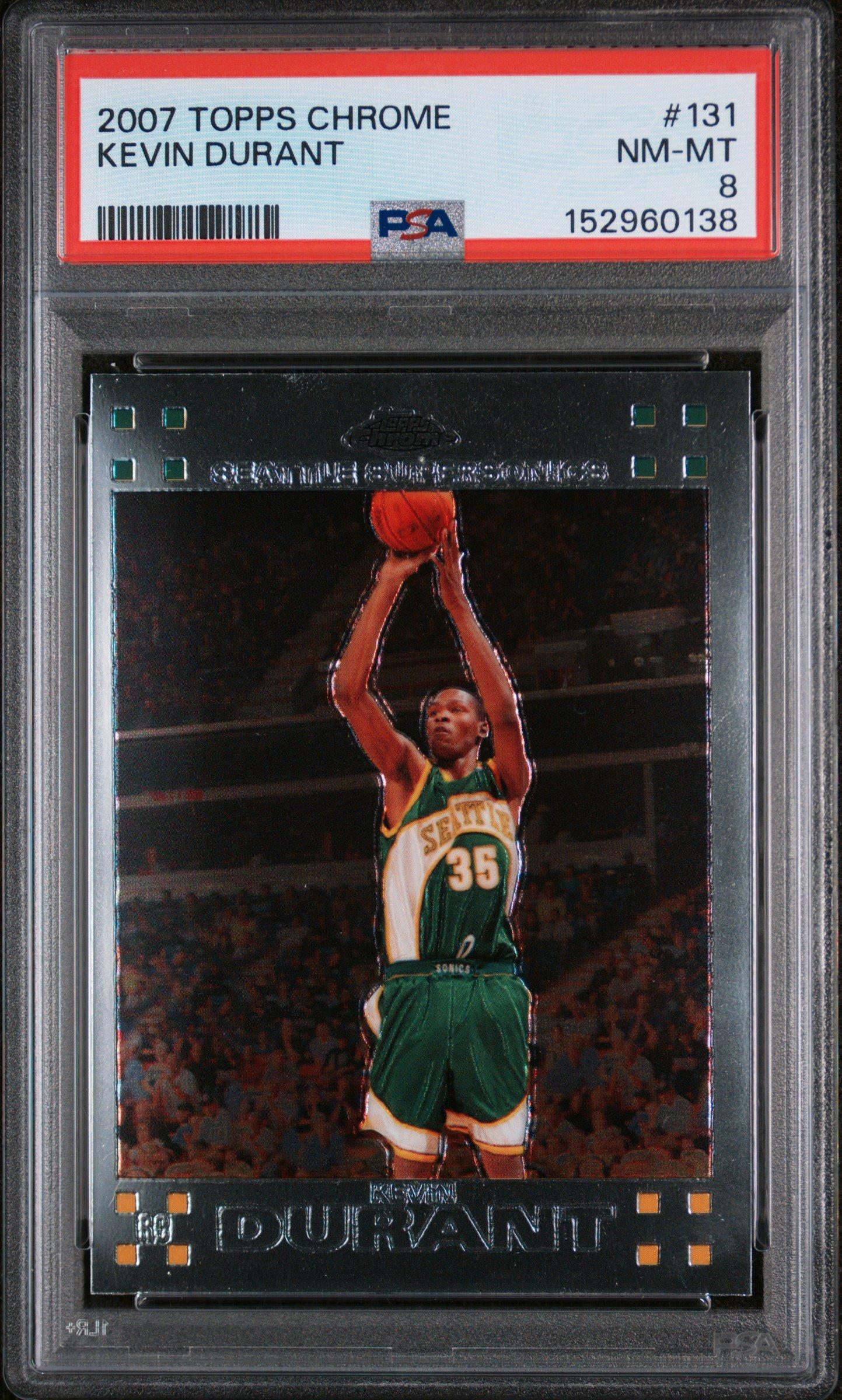 2007 Topps Chrome 131 Kevin Durant PSA 8 Graded Card | GameStop