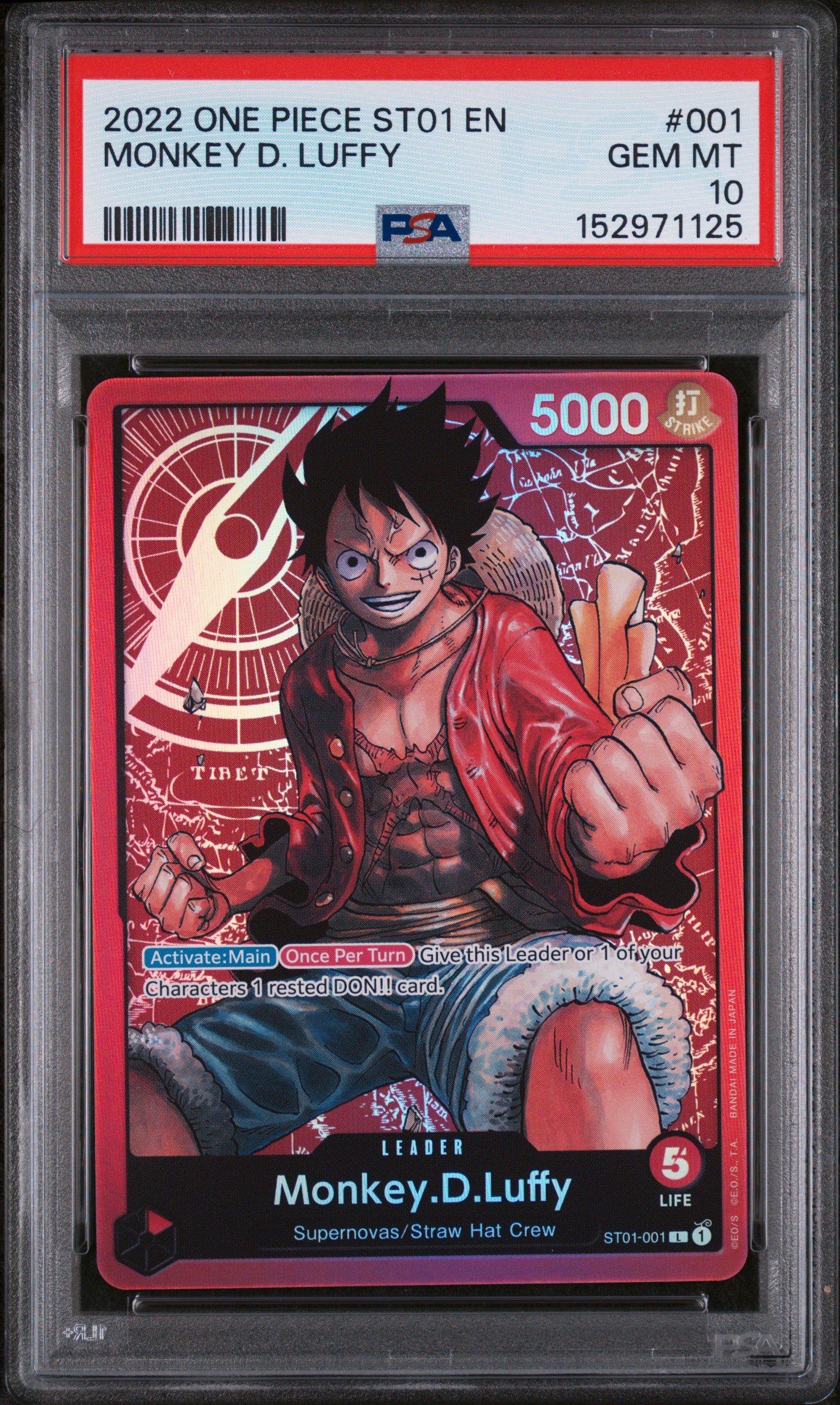 2022 One Piece Starter Deck St01-straw Hat Crew 001 Monkey D