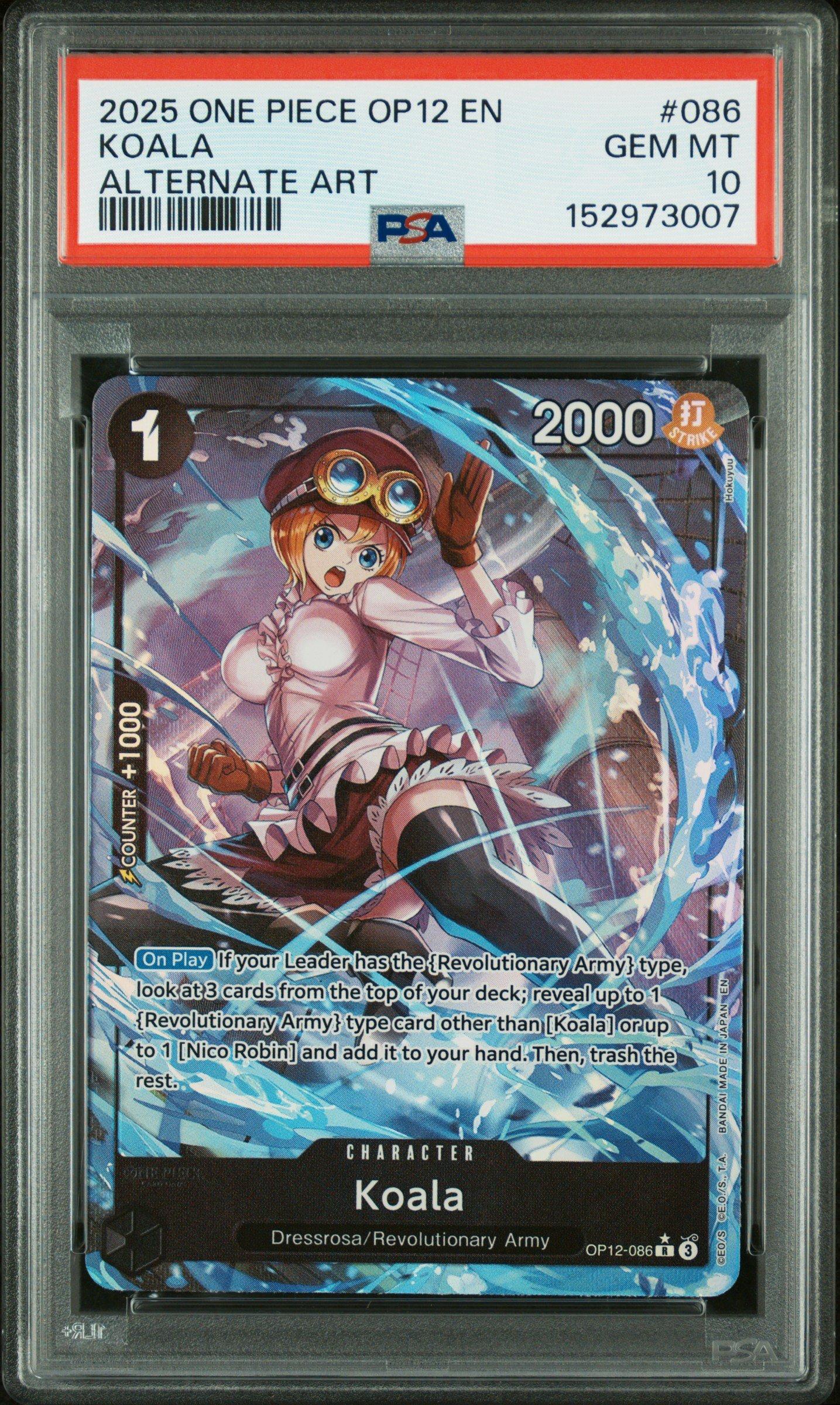 2025 One Piece Op12-legacy Of The Master 086 Koala Alternate Art