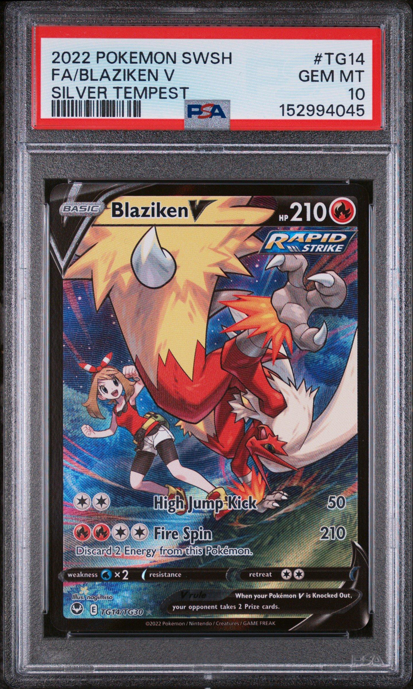 2022 Pokemon Sword & Shield Silver Tempest Tg14 Full Art/blaziken