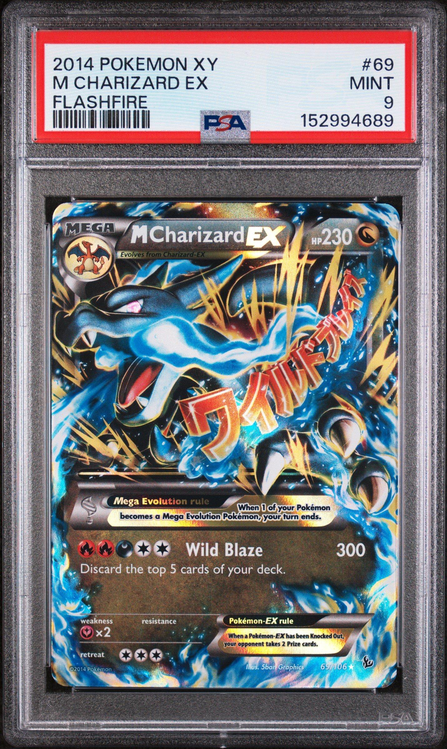 2014 Pokemon Xy Flashfire 69 M Charizard Ex PSA 9 Graded Card