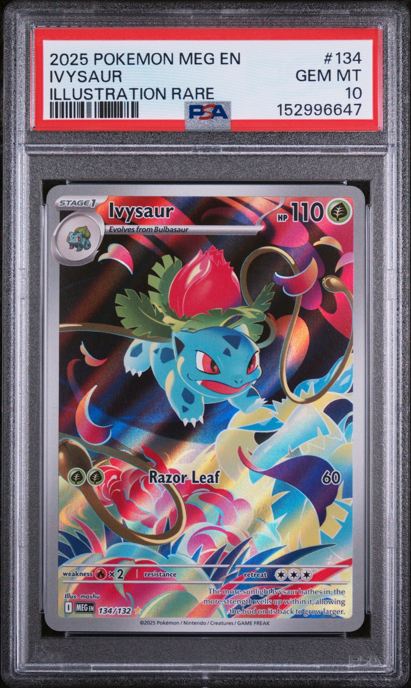 ポケモンカードゲーム 2025 POKEMON MTL JP IVYSAUR ART RARE 2025 Pokemon Meg En-mega Evolution 134 Ivysaur Illustration Rare