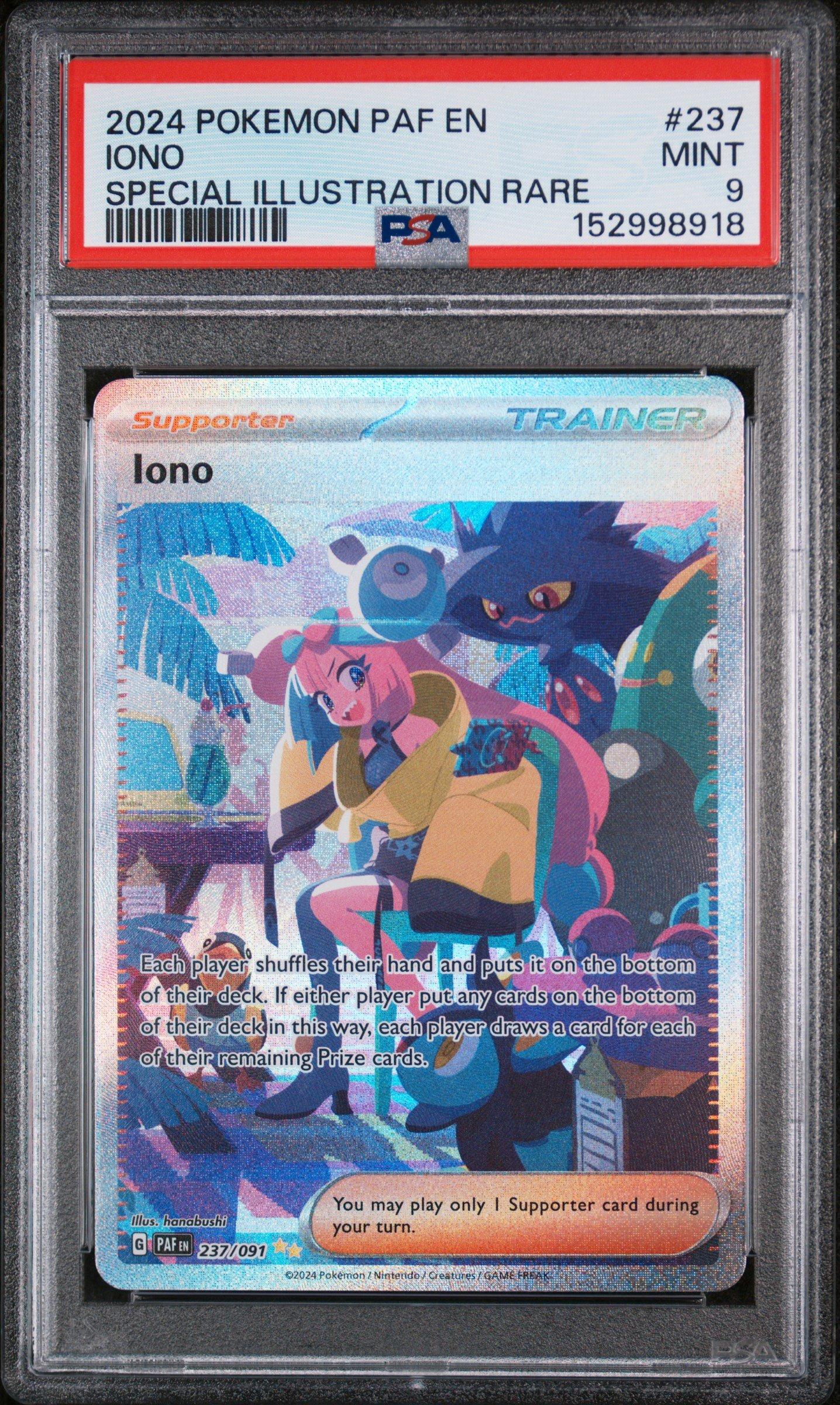 2024 Pokemon Paf En-paldean Fates 237 Iono Special Illustration