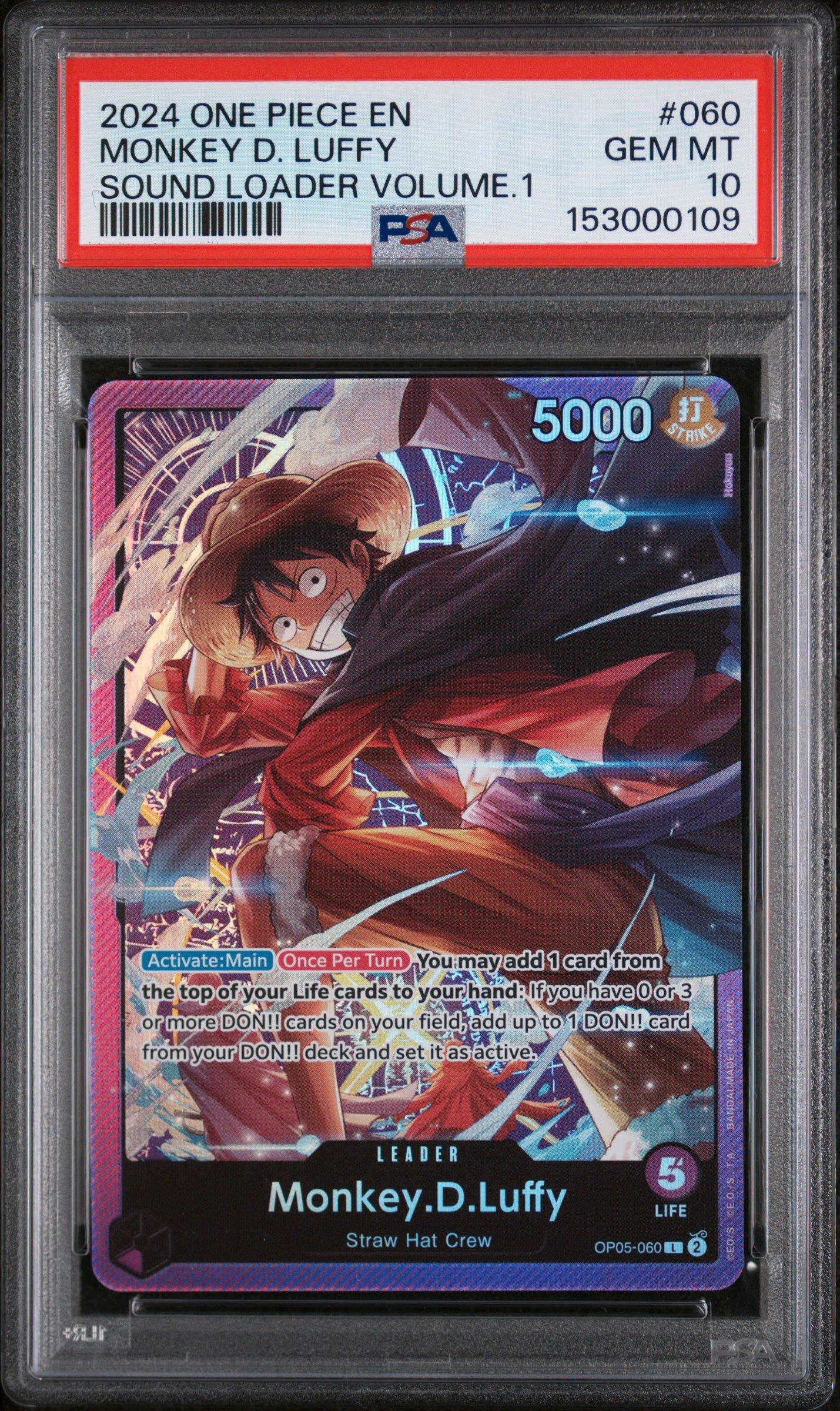 2024 One Piece Promos 060 Monkey D. Luffy Sound Loader Volume.1