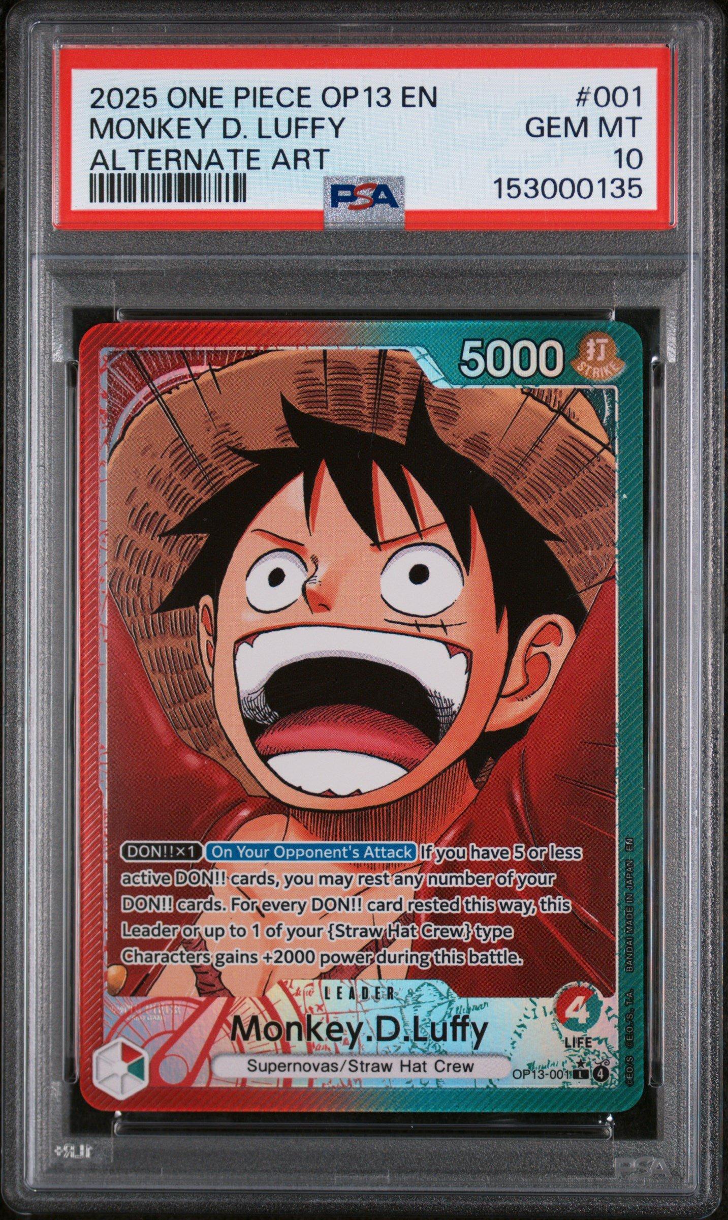 2025 One Piece Op13-carrying On His Will 001 Monkey D. Luffy