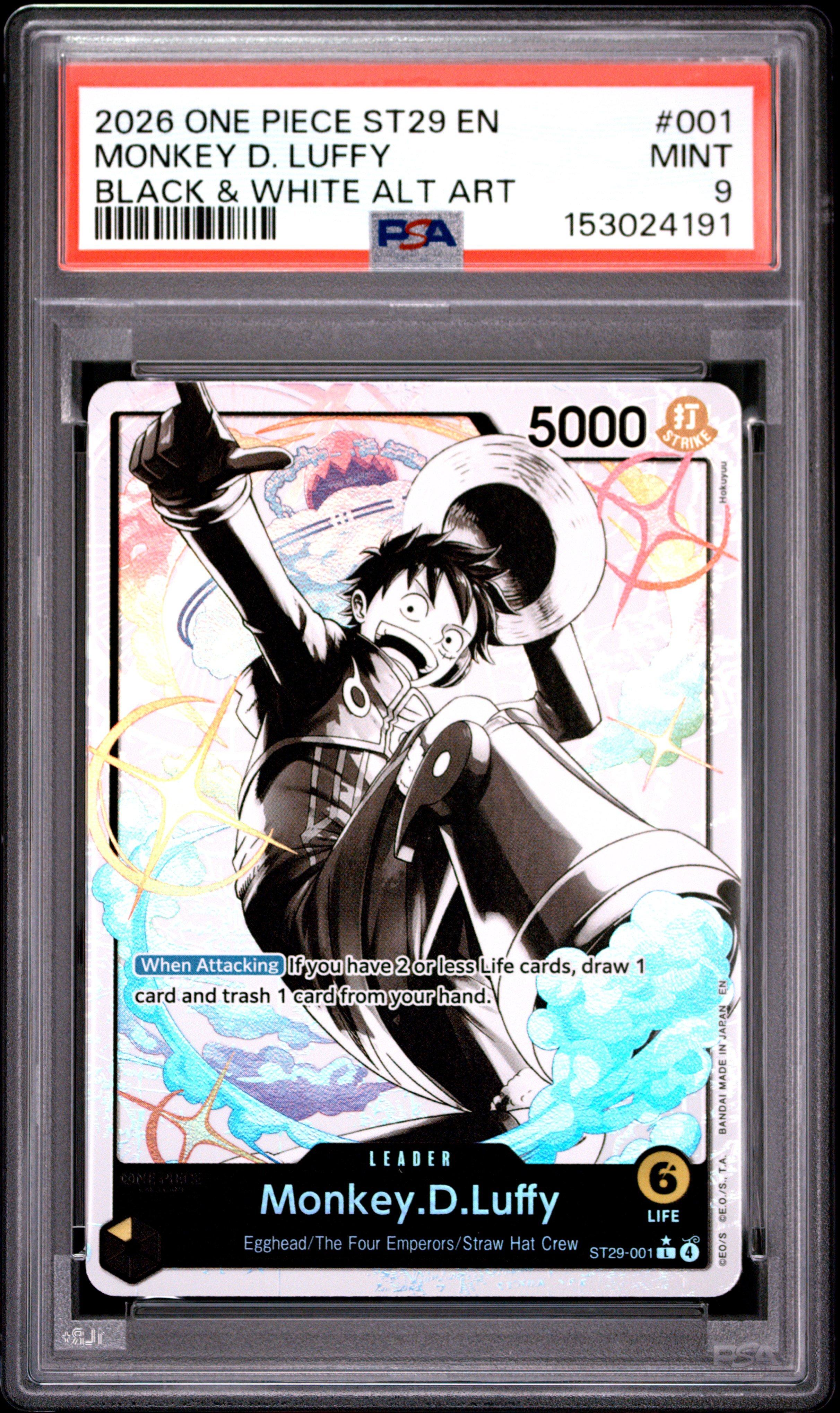 2026 One Piece Starter Deck St29-egghead 001 Monkey D. Luffy Black