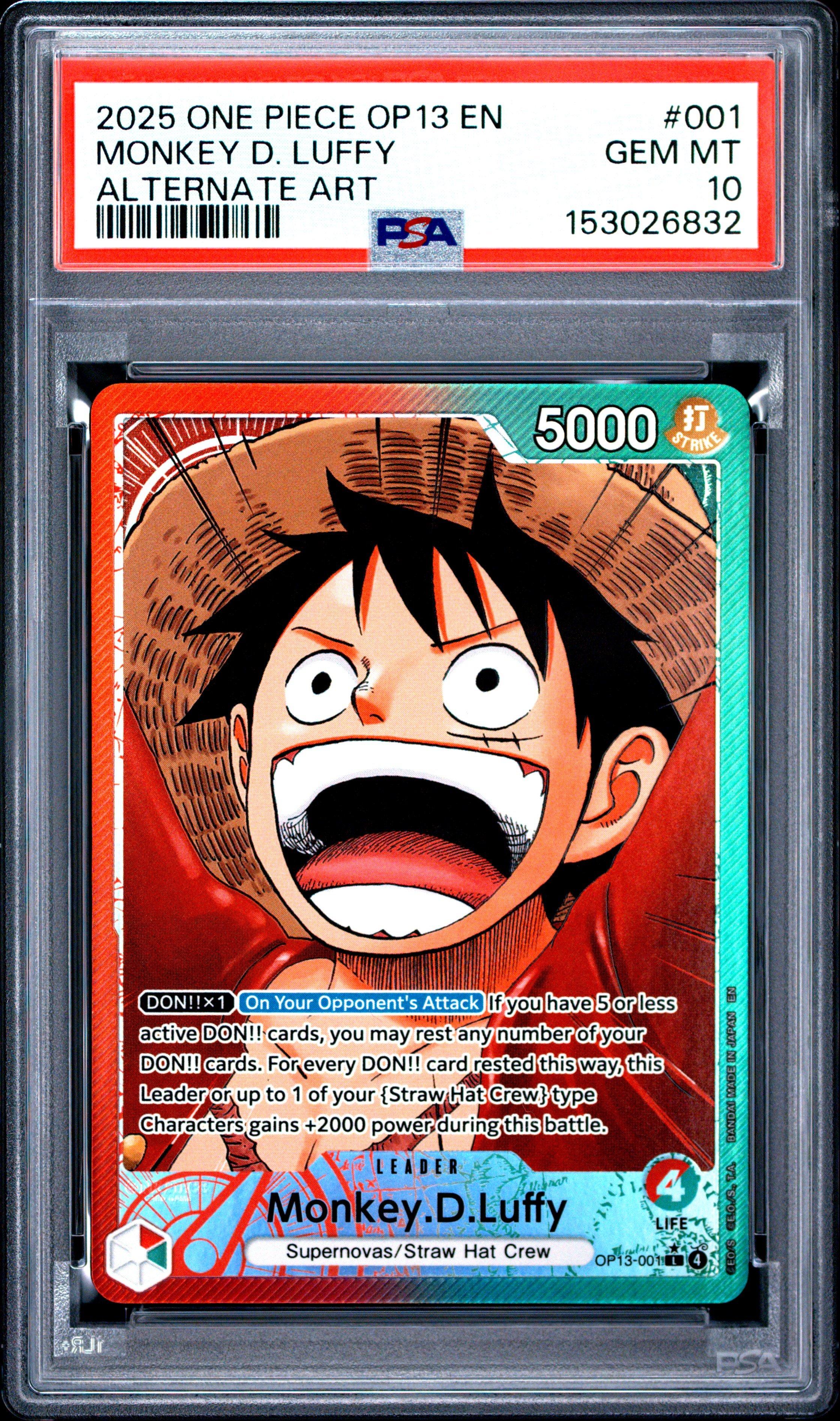 2025 One Piece Op13-carrying On His Will 001 Monkey D. Luffy
