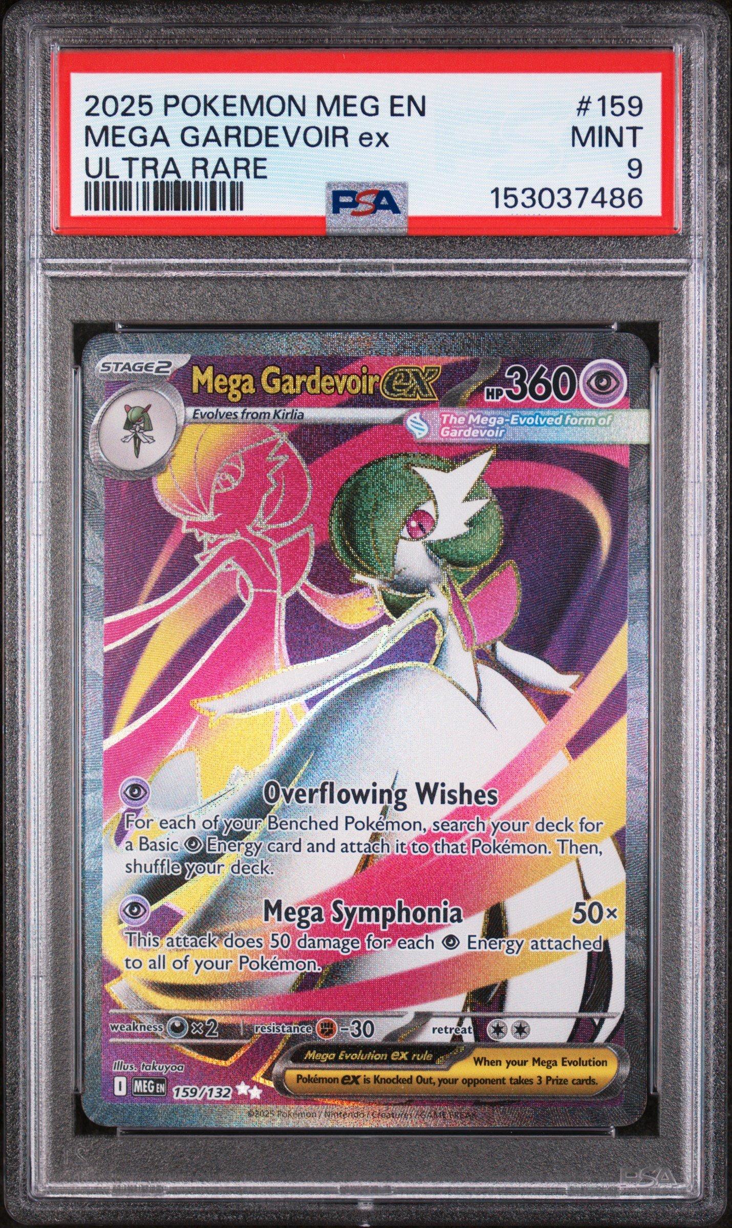 2025 Pokemon Meg En-mega Evolution 159 Mega Gardevoir Ex Ultra