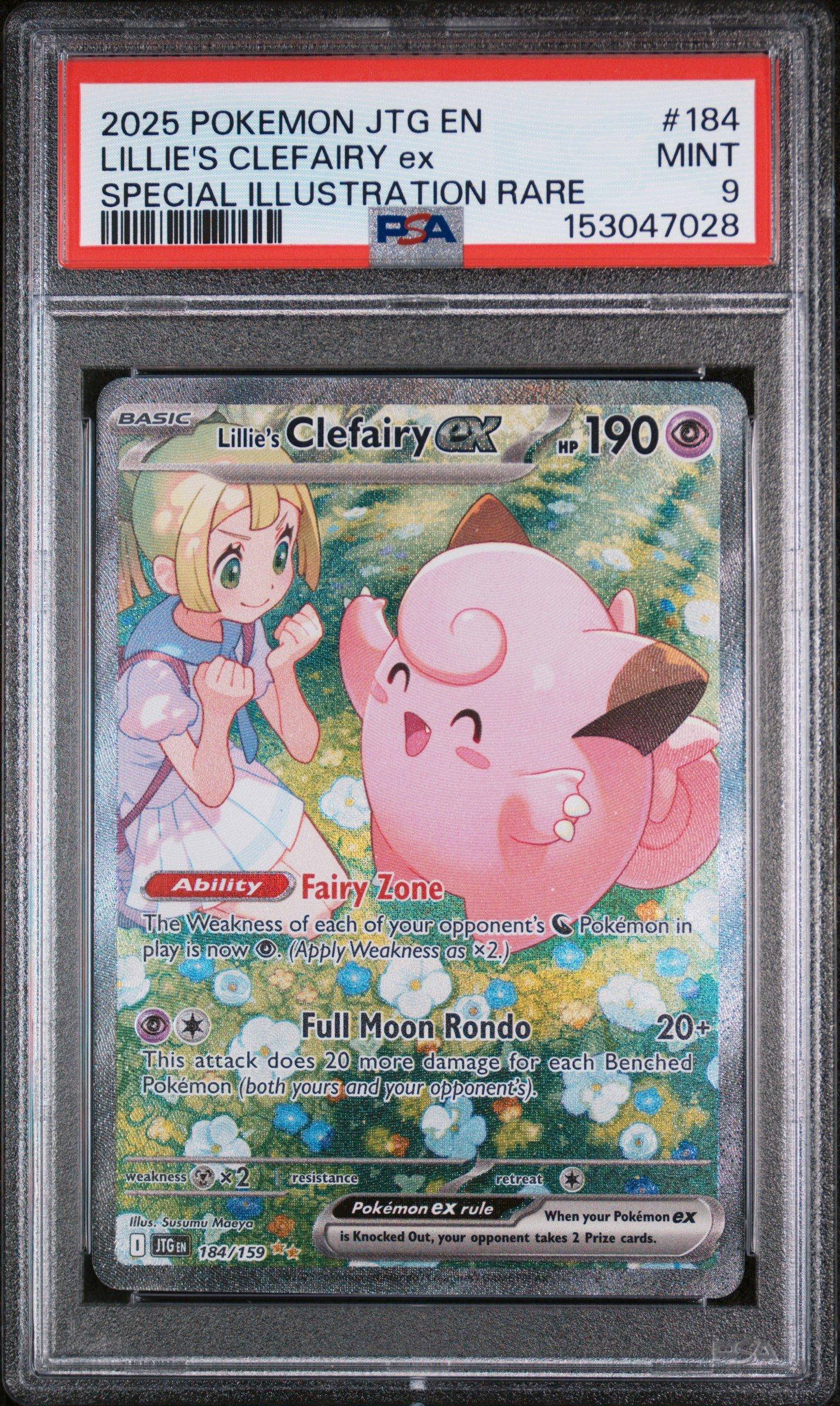 2025 Pokemon Jtg En-journey Together 184 Lillie's Clefairy Ex Special  Illustration Rare PSA 9 Graded Card | GameStop