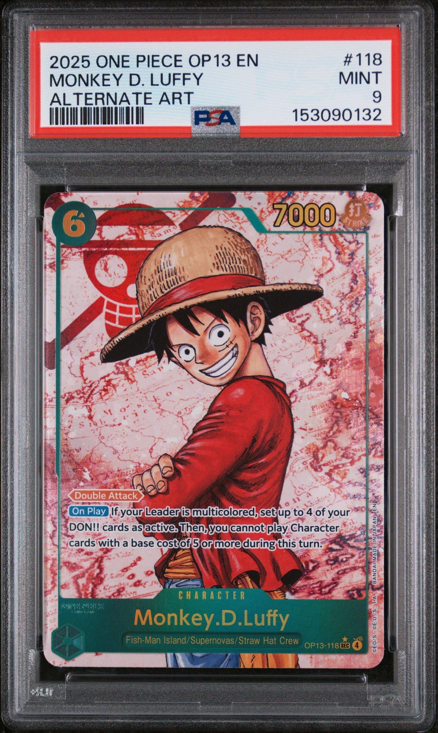 2025 One Piece Op13-carrying On His Will 118 Monkey D. Luffy