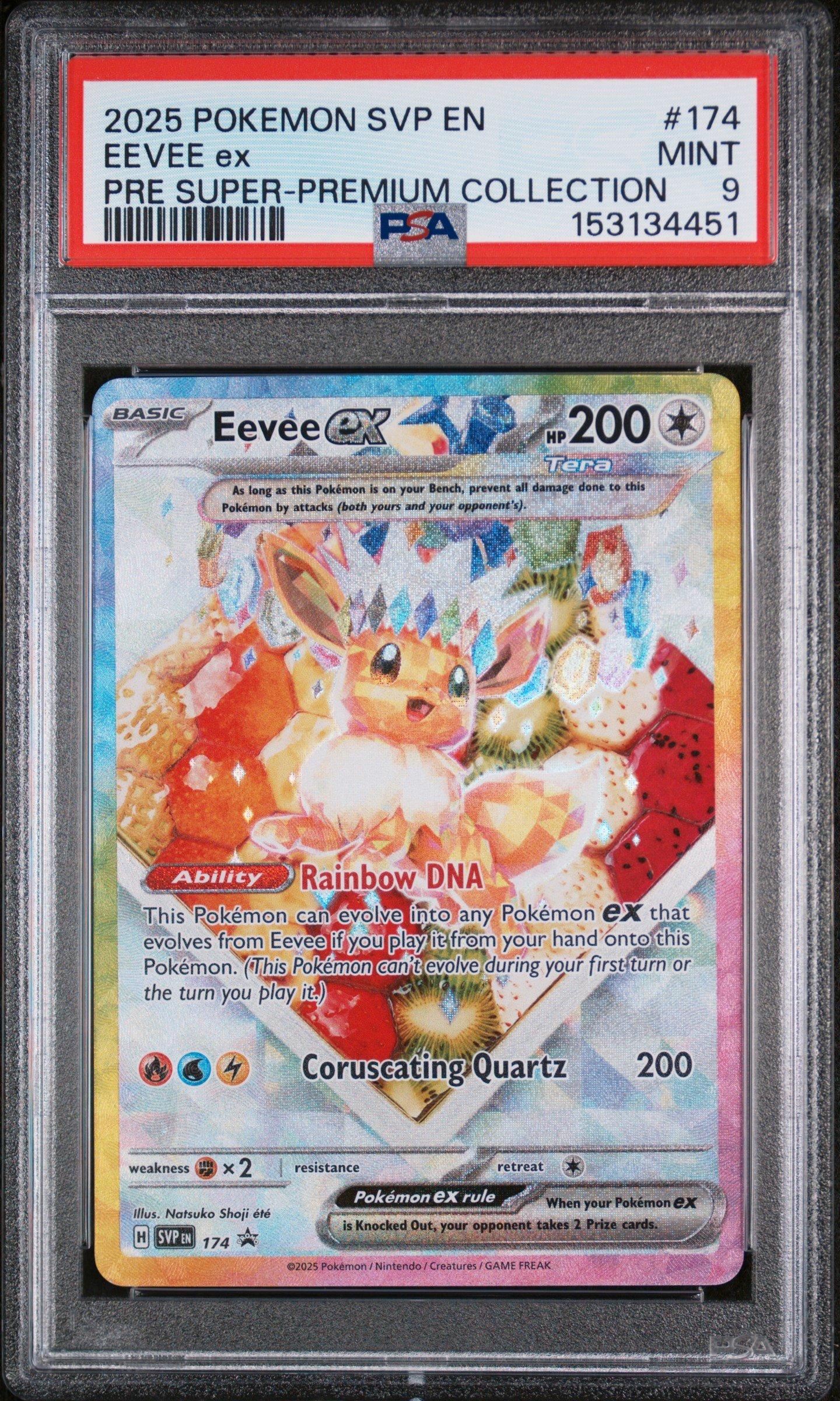 イーブイEX PSA 2025 Pokemon Svp En-sv Black Star Promo 174 Eevee Ex Prismatic
