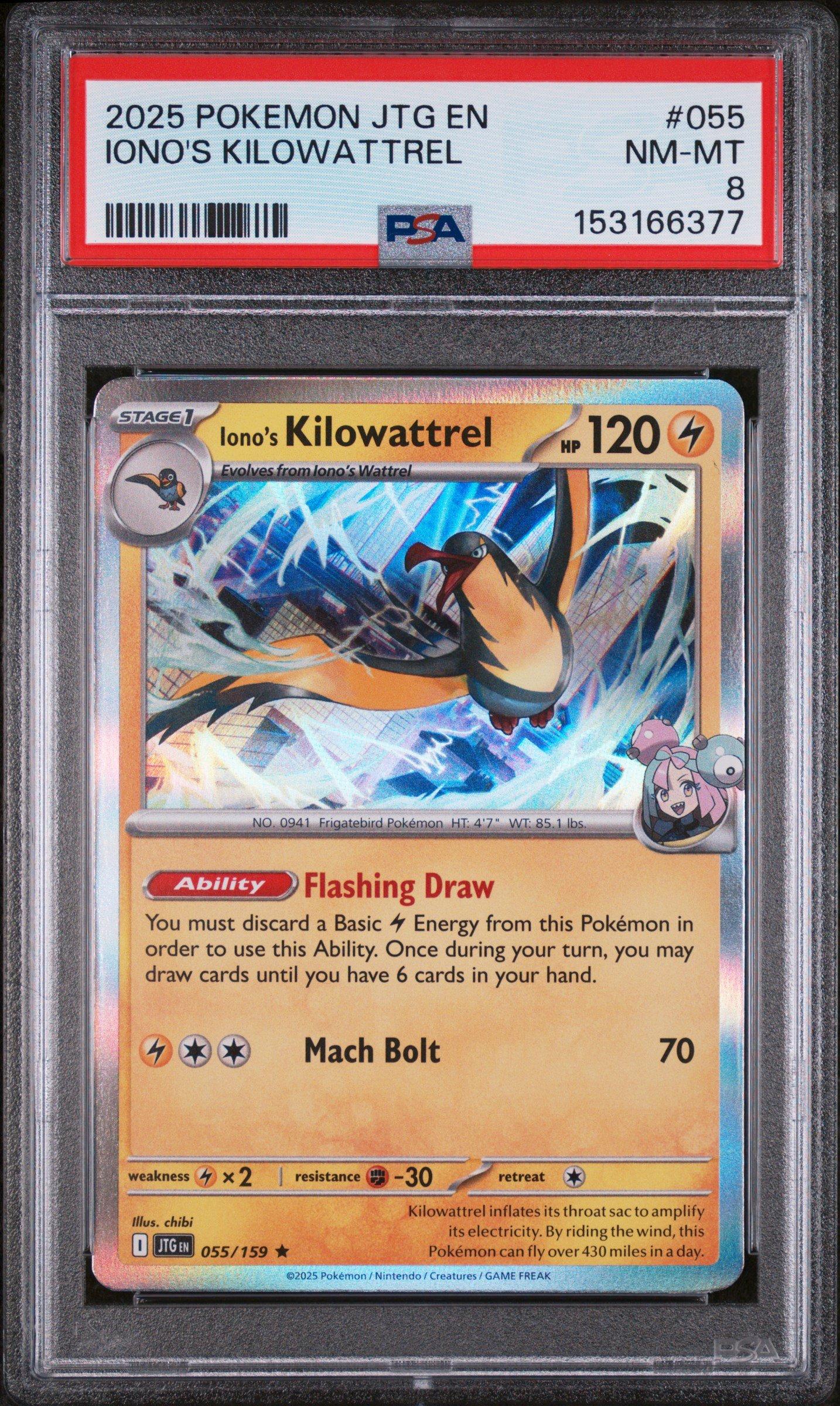 kilowattrel pokemon card 079/198 - Scarlet & Violet - Evolution 3 Set Mach Bolt 2025 Pokemon Jtg En-journey Together