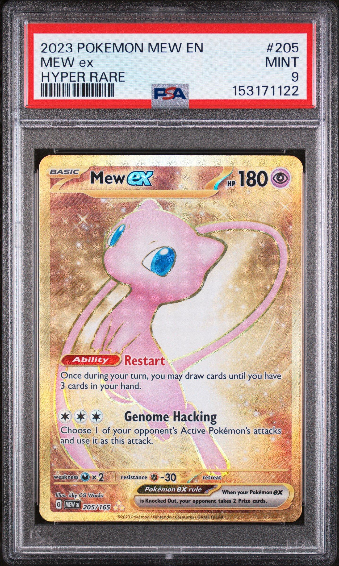 2023 Pokemon Mew En-151 205 Mew Ex Hyper Rare PSA 9 Graded Card