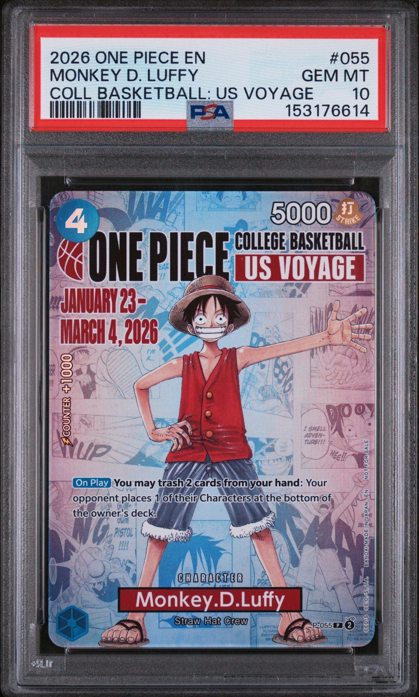 ワンピース カードゲーム 2026 ONE PIECE EN MONKEY D. LUFFY #055 2026 One Piece Promos 055 Monkey D. Luffy One Piece College