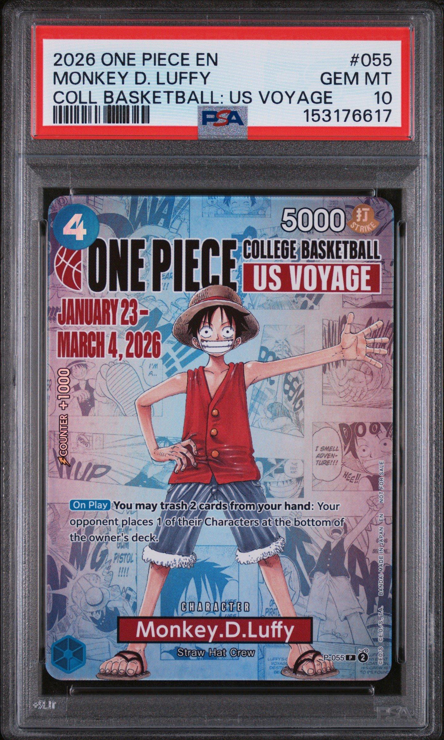 2026 One Piece Promos 055 Monkey D. Luffy One Piece College