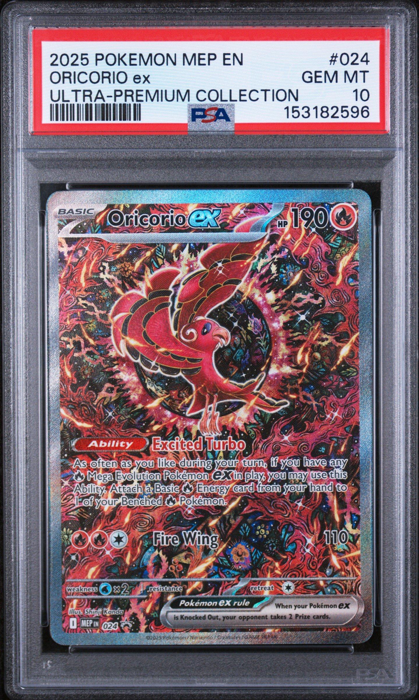 2025 Pokemon Mep En-me Black Star Promo 024 Oricorio Ex Mega 