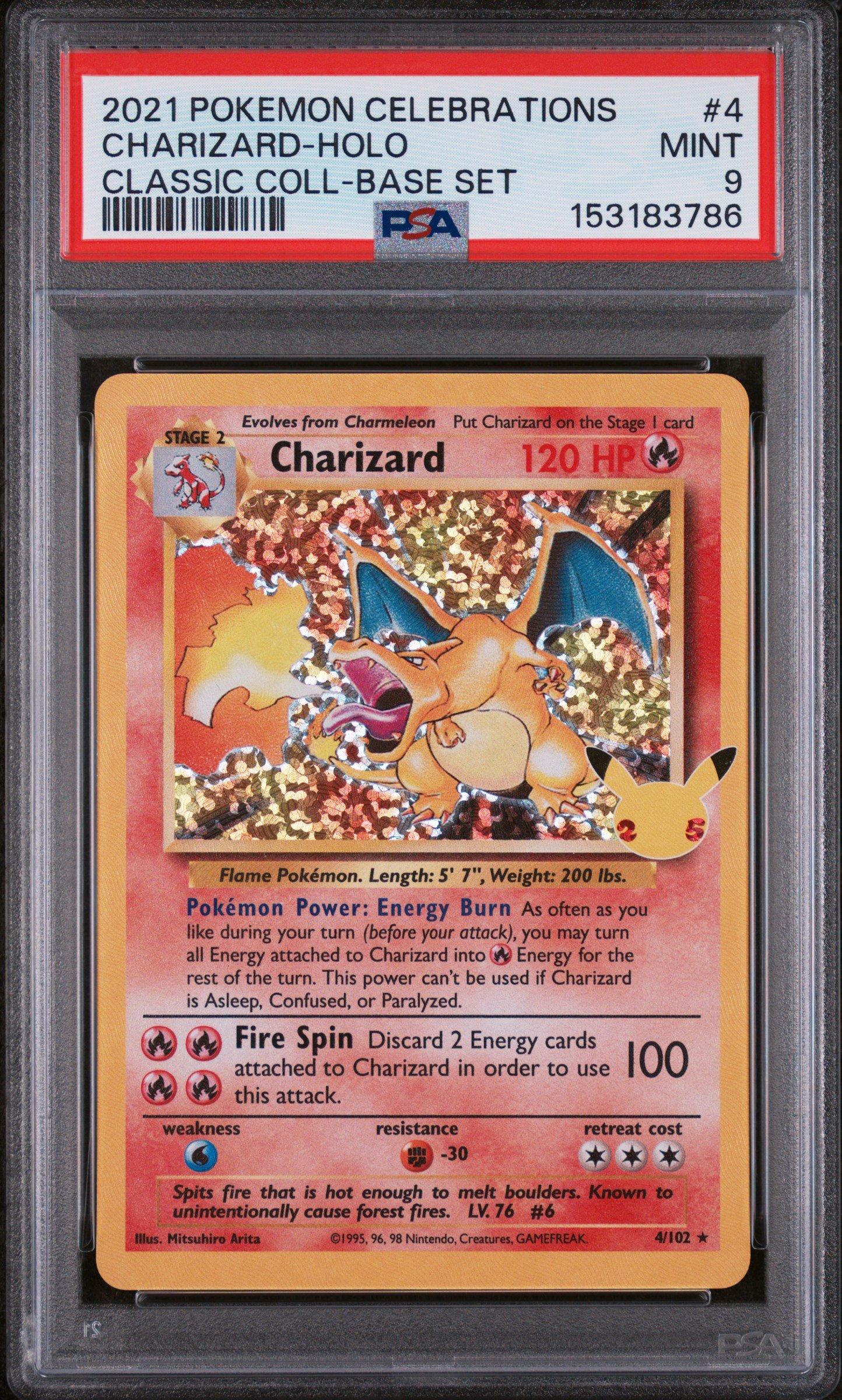 【PSA 8】 Charizard Pokemon Celebrations 2021 Pokemon Celebrations Classic Collection 4 Charizard-holo PSA