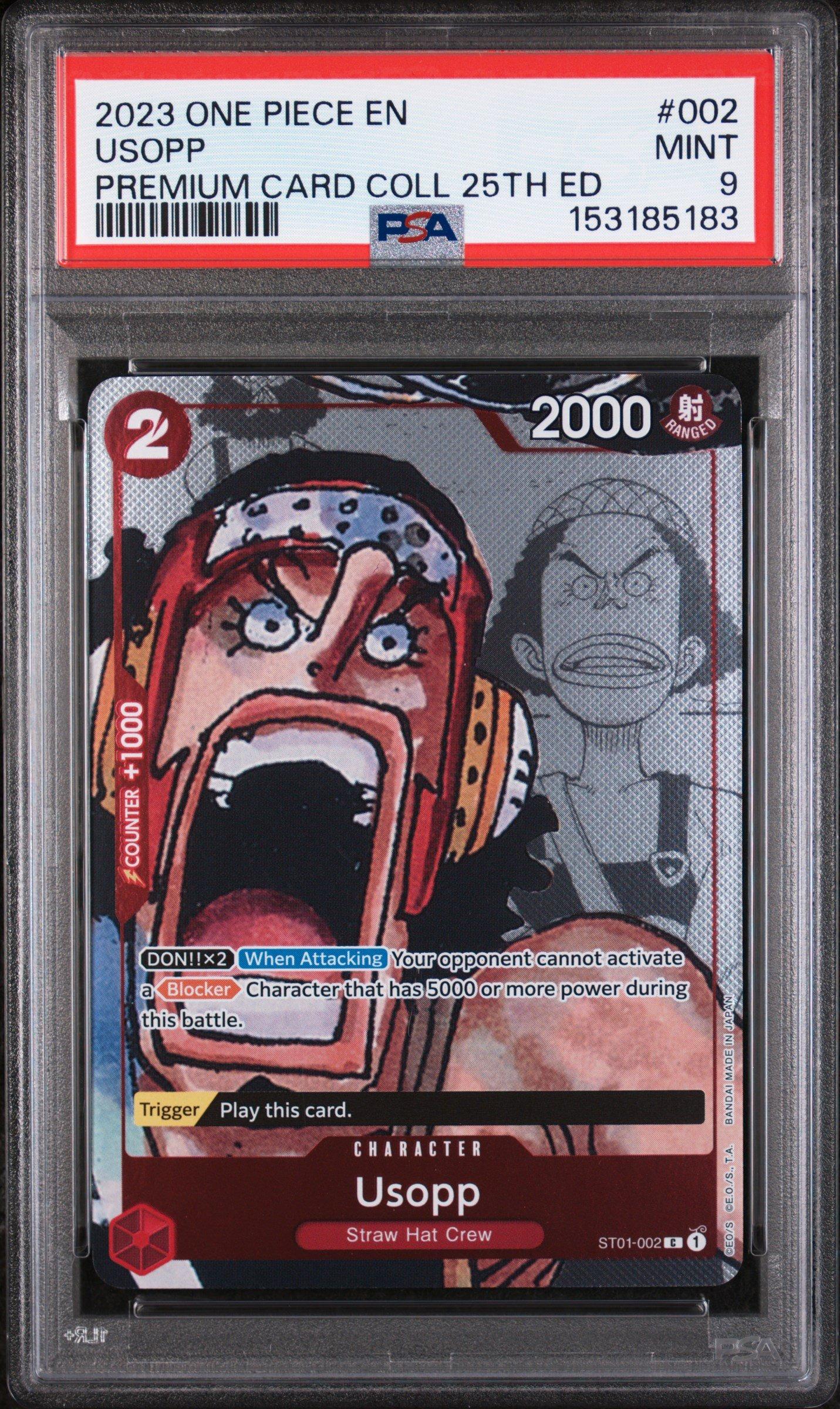 ブルック　　ウソップ　25周年　psa9 2023 One Piece Premium Card Collection 25th Edition 002 Usopp PSA