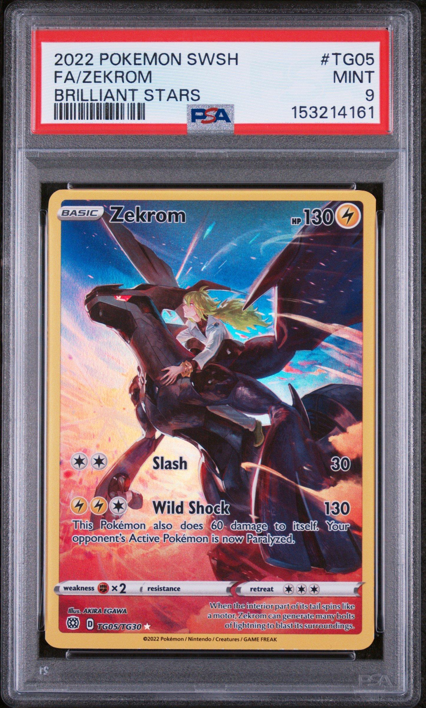 2022 Pokemon Sword & Shield Brilliant Stars Tg05 Full Art/zekrom