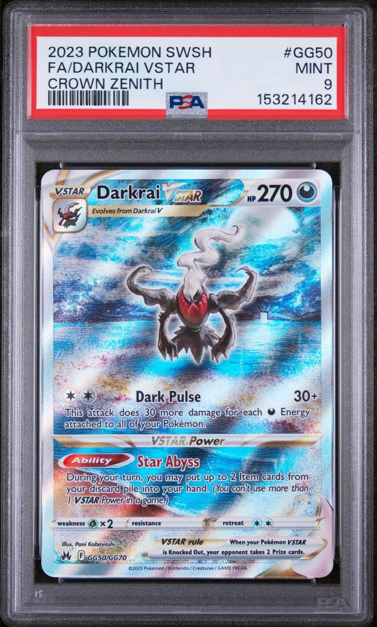 2023 Pokemon Sword And Shield Crown Zenith Gg50 Full Art/darkrai