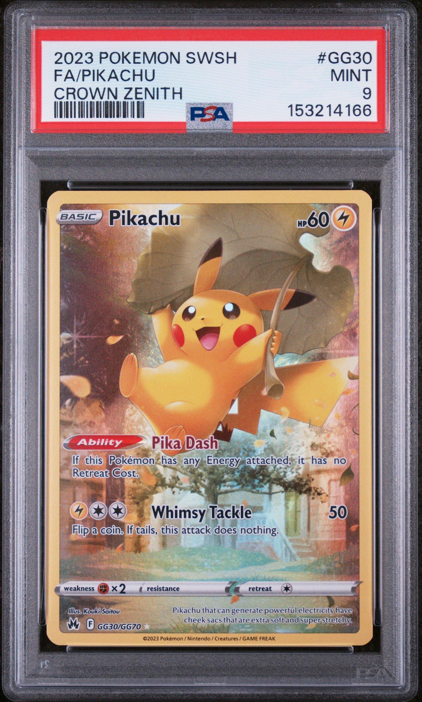 ポケモン  ピカチュウ SP60 HP95 2023 Pokemon Sword And Shield Crown Zenith Gg30 Full Art/pikachu