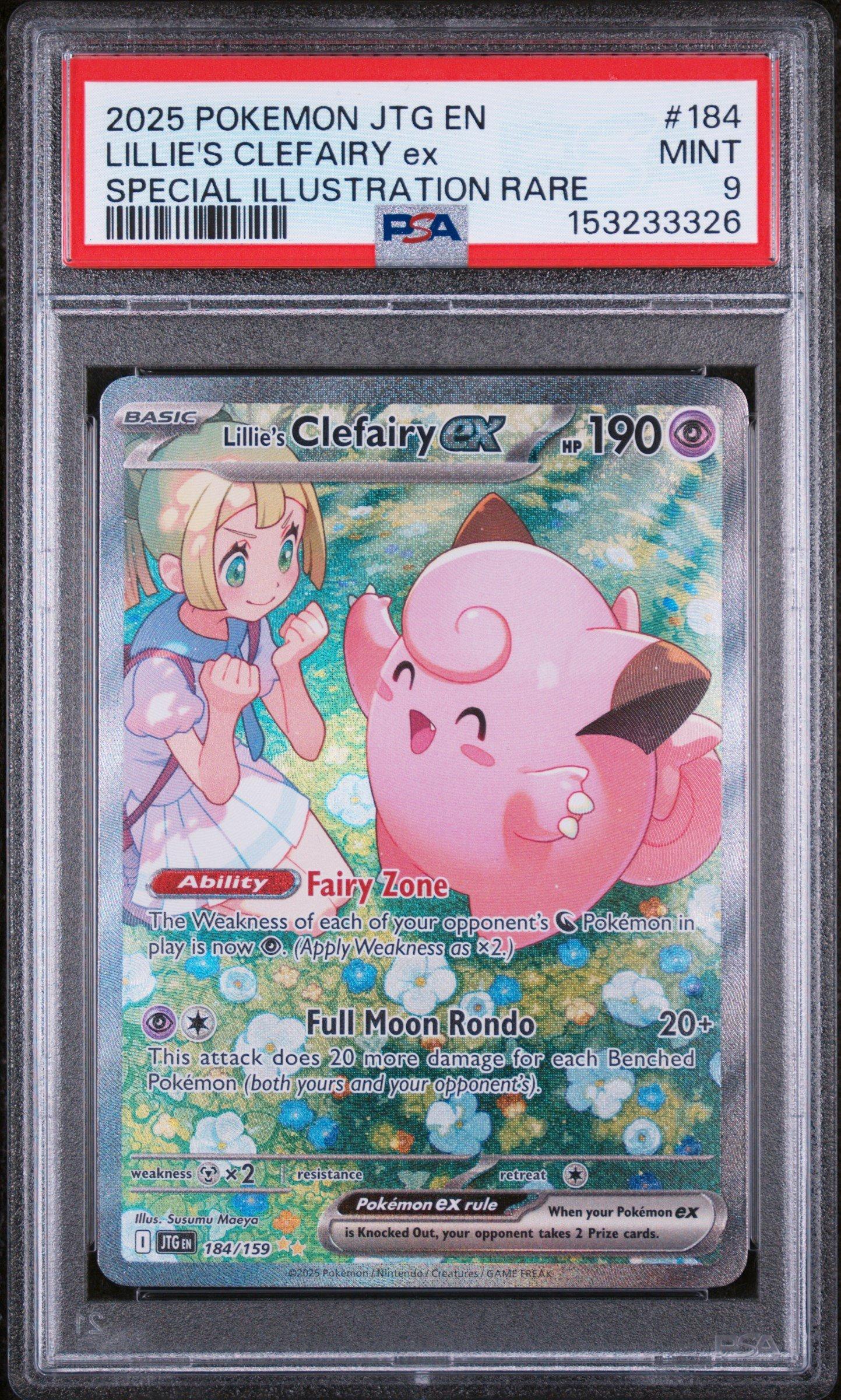 リリー様 2025 Pokemon Jtg En-journey Together 184 Lillie's Clefairy Ex