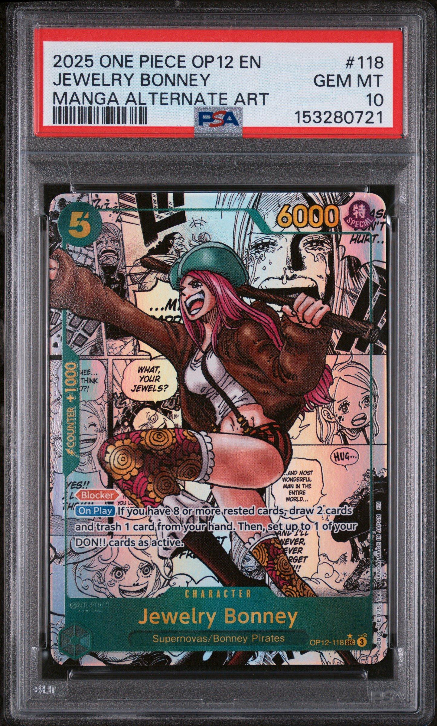 2025 One Piece Op12-legacy Of The Master 118 Jewelry Bonney Manga