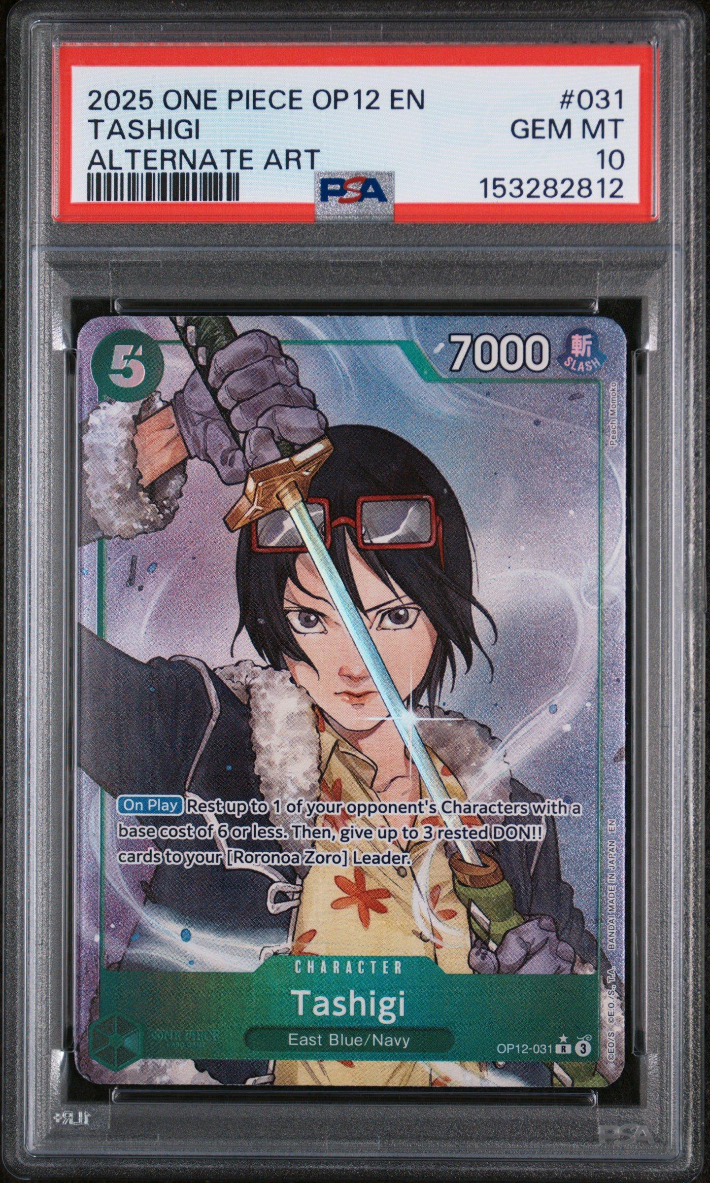 2025 One Piece Op12-legacy Of The Master 031 Tashigi Alternate Art
