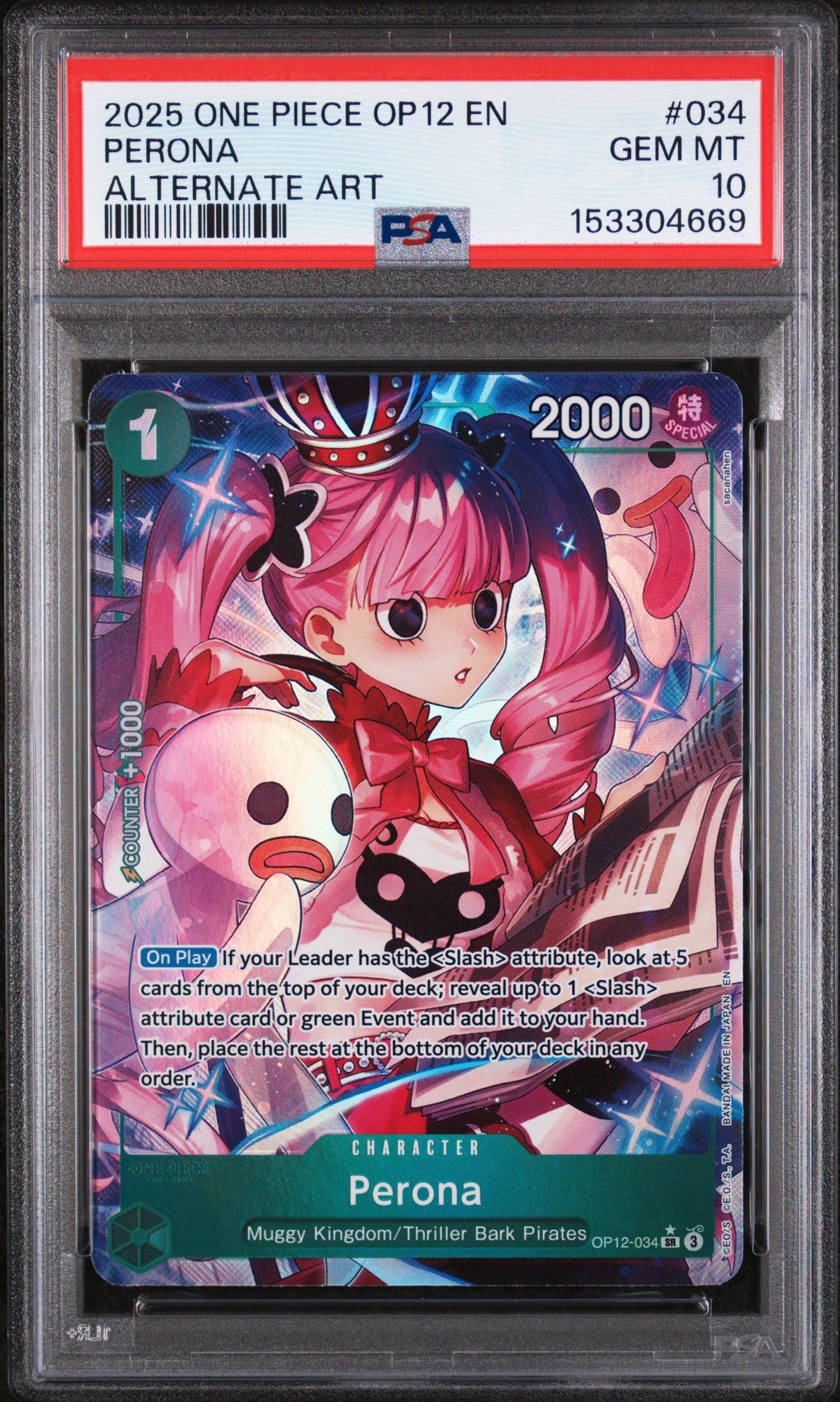 2025 One Piece Op12-legacy Of The Master 034 Perona Alternate Art