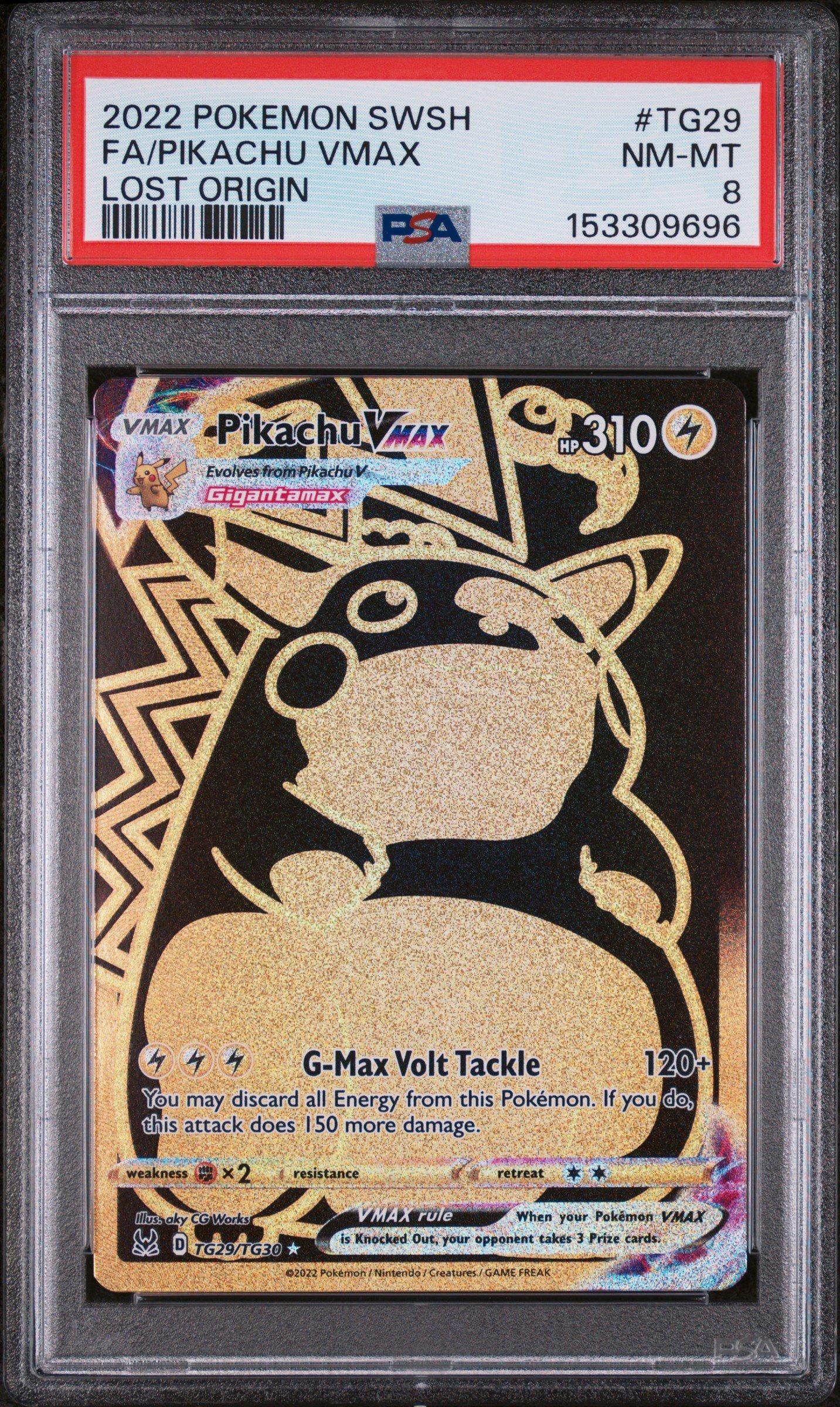 2022 Pokemon Sword & Shield Lost Origin Tg29 Full Art/pikachu Vmax
